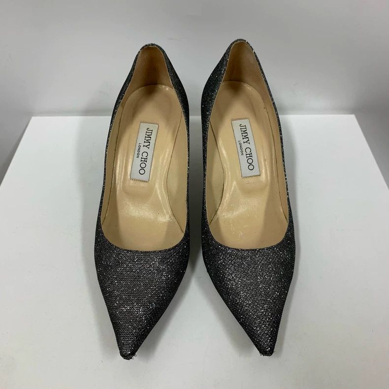 Jimmy Choo Silver Jimmy Choo Glitter High Heels Size 38 Size US 8 / IT 38 - 3 Thumbnail