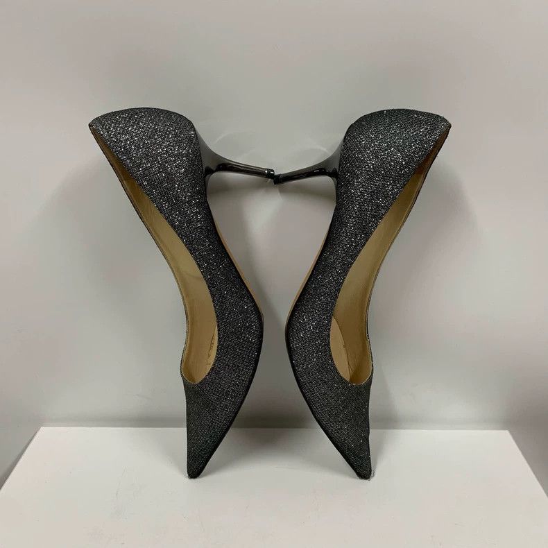 Jimmy Choo Silver Jimmy Choo Glitter High Heels Size 38 Size US 8 / IT 38 - 4 Thumbnail