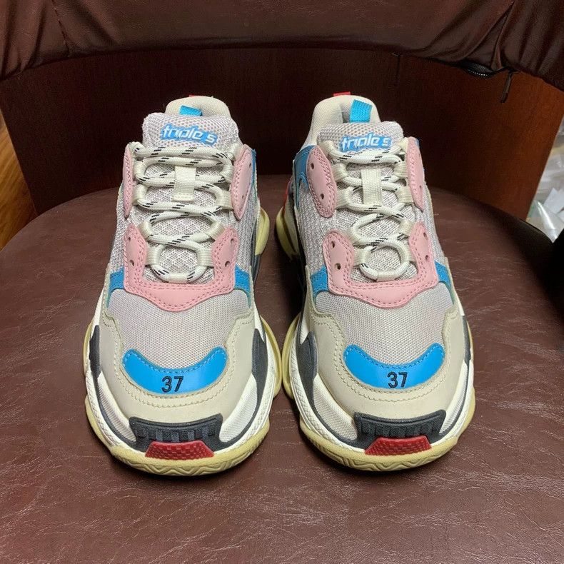 Balenciaga Balenciaga Triple S Sneakers in Blue and Pink Size US 8 / IT 38 - 3 Thumbnail