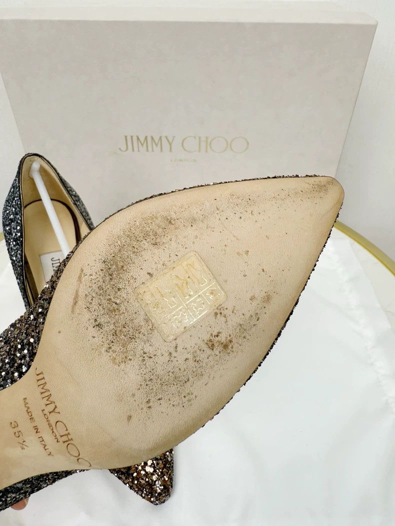 Jimmy Choo Jimmy Choo Sequin High Heels Size 35.5 Size US 6 / IT 36 - 6 Thumbnail