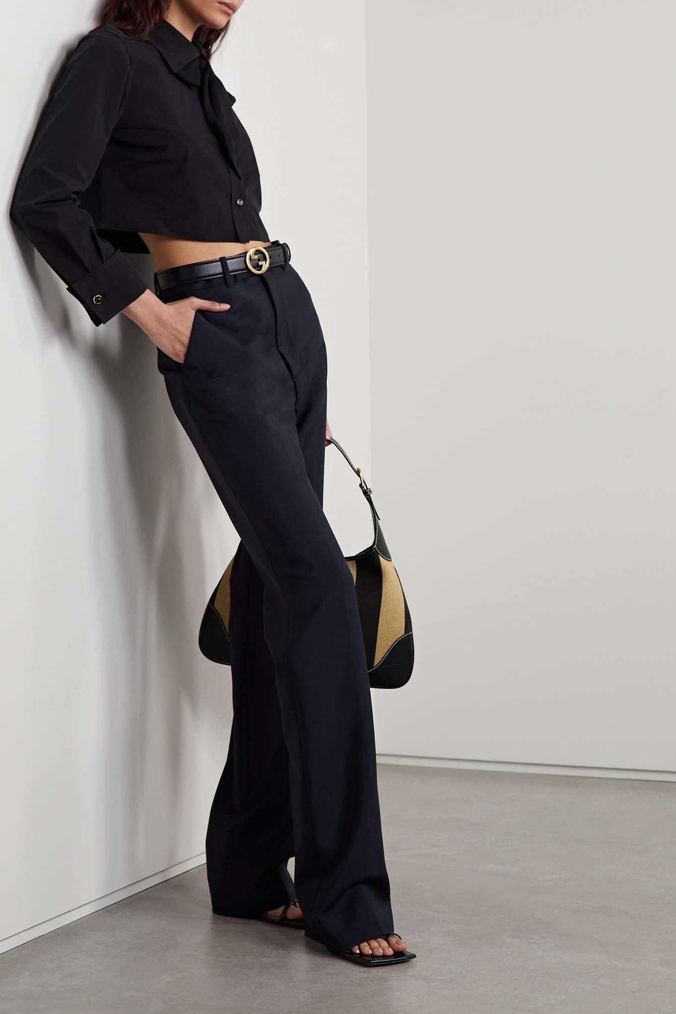 Gucci Gucci Wool Mohair pant SIZE 40 Size ONE SIZE - 4 Thumbnail