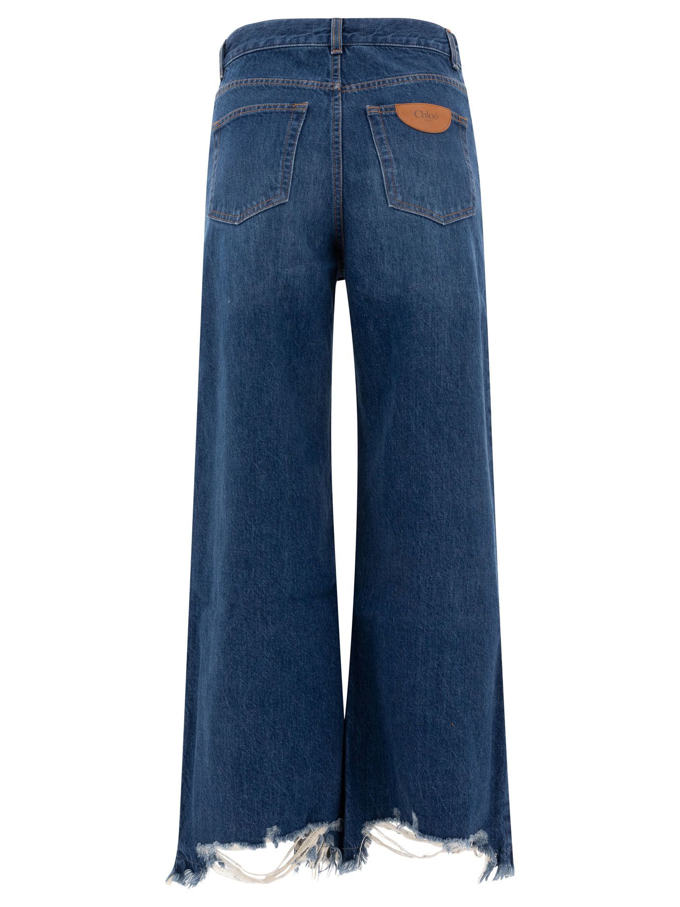 Chloe Cropped Wide-Leg Jeans Size 28" / US 6 / IT 42 - 2 Thumbnail