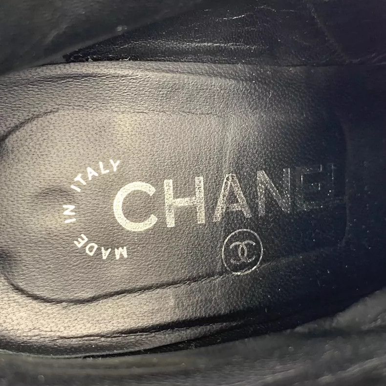 Chanel Chanel Black Chain Design Short Heels Size US 7 / IT 37 - 8 Thumbnail