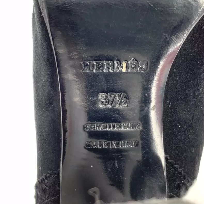 Hermes Hermes Black Lace-Up High Heel Booties Size US 8 / IT 38 - 6 Thumbnail
