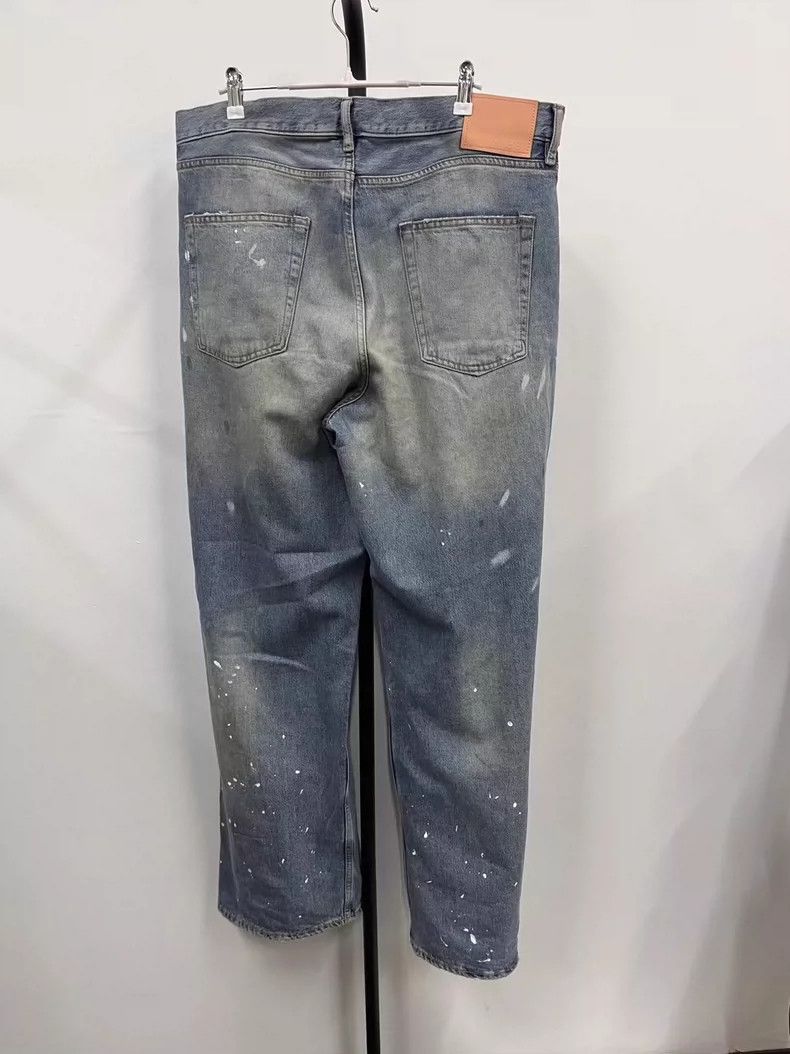 Acne Studios Acne Studios Distressed Wide Leg Denim Pants-yf Size US 44 / EU 60 - 2 Thumbnail