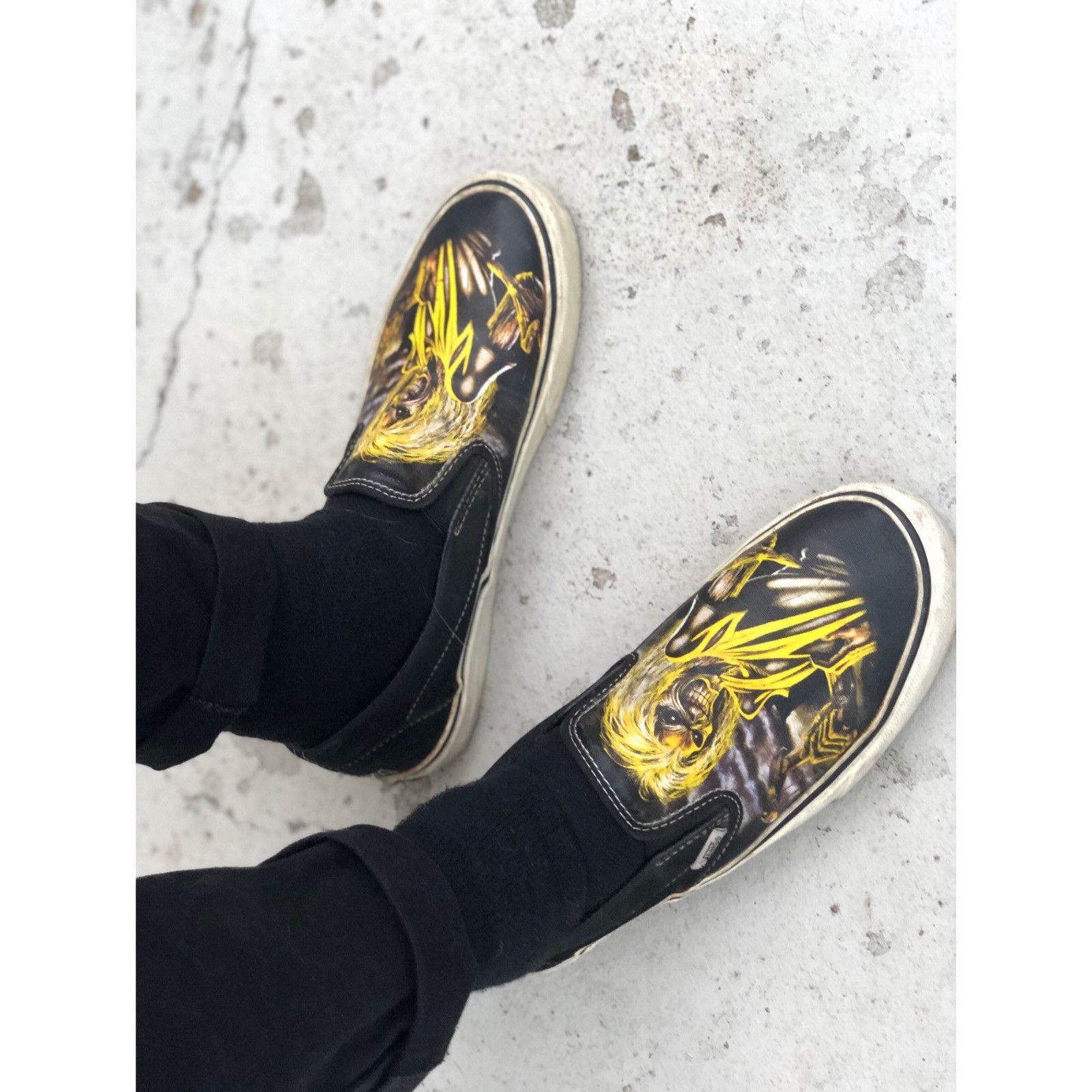 Subtropisch Peave mate Vans Iron Maiden “Killers” Vans Slip-ons RARE | Grailed