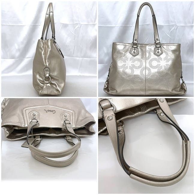 Coach COACH Tote Bag Yellow Leather Size ONE SIZE - 2 Thumbnail