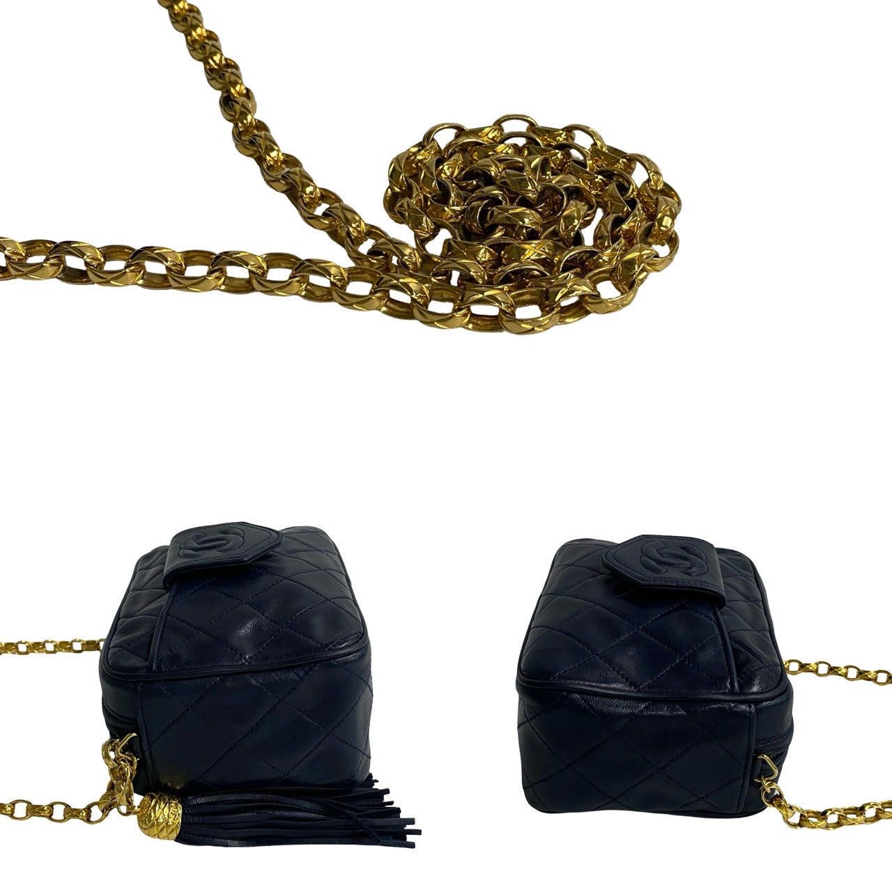 Chanel Chanel Shoulder Bag Blue Leather Size ONE SIZE - 5 Thumbnail