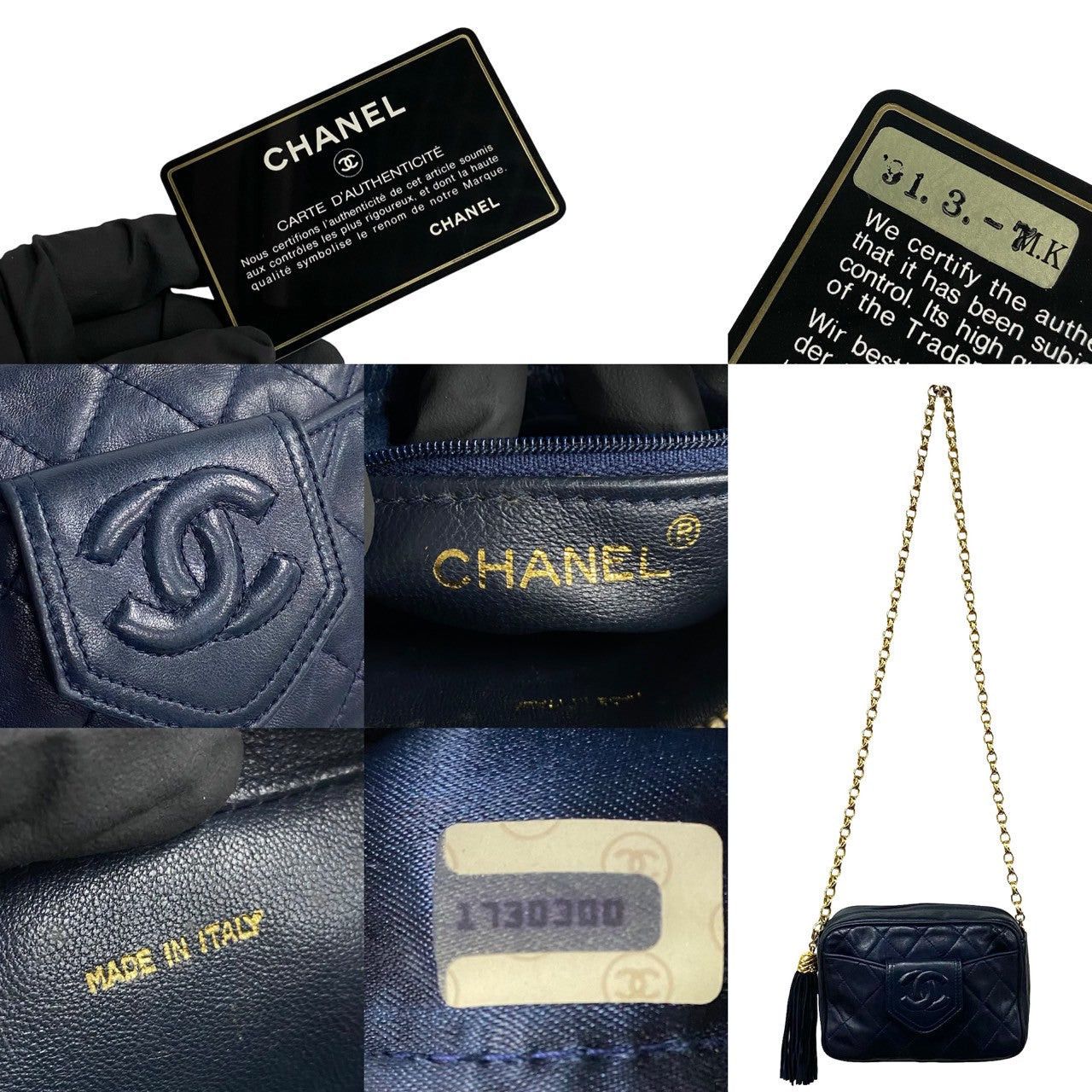 Chanel Chanel Shoulder Bag Blue Leather Size ONE SIZE - 3 Thumbnail