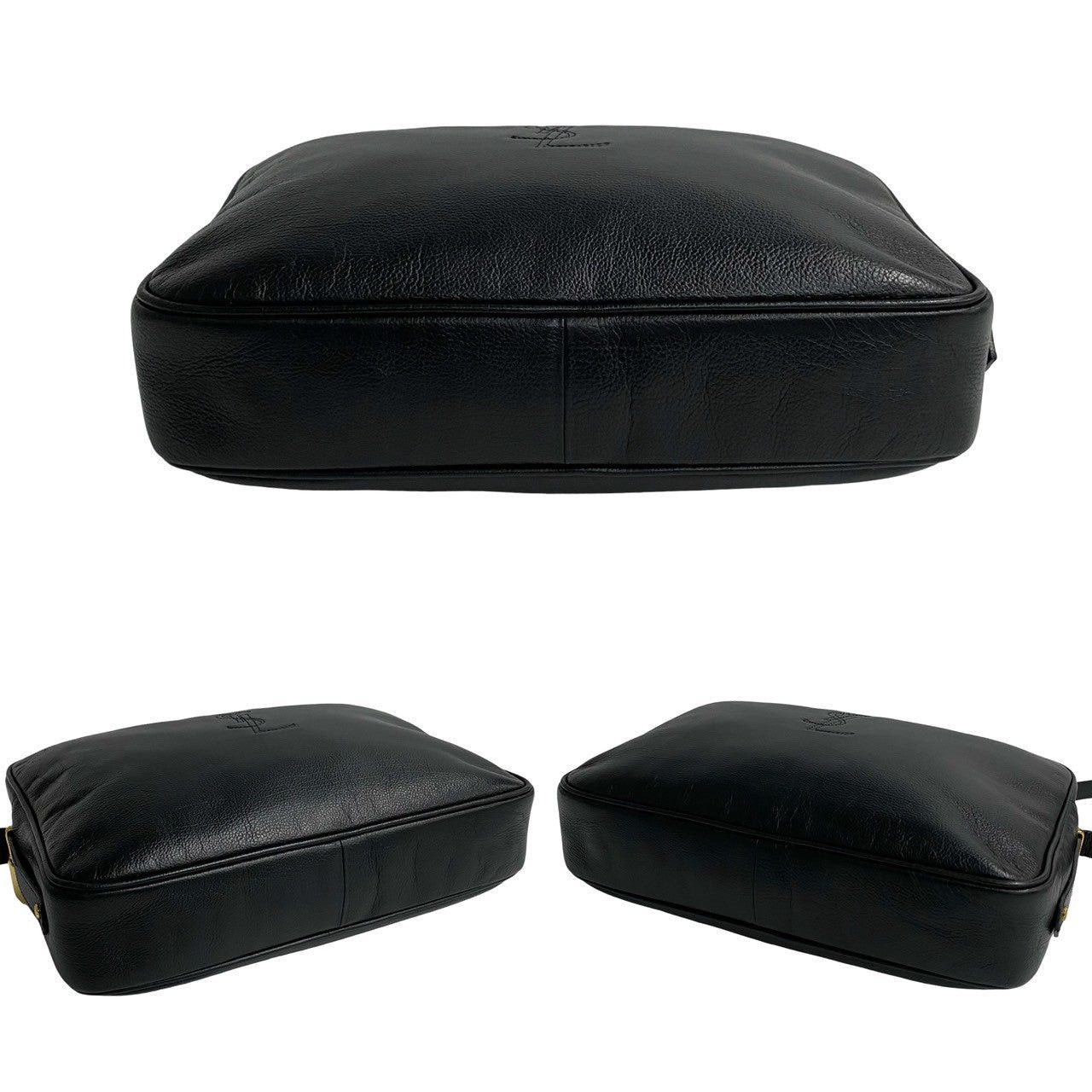 Yves Saint Laurent Yves Saint Laurent Shoulder Bag Black Leather Size ONE SIZE - 5 Thumbnail