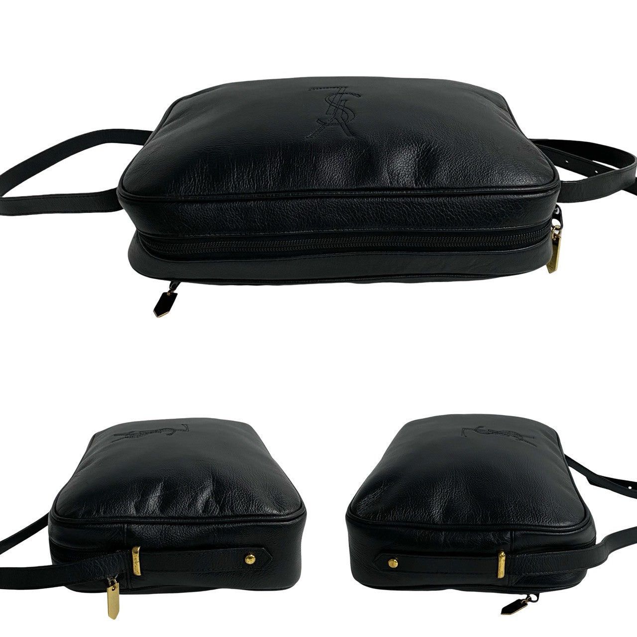 Yves Saint Laurent Yves Saint Laurent Shoulder Bag Black Leather Size ONE SIZE - 4 Thumbnail