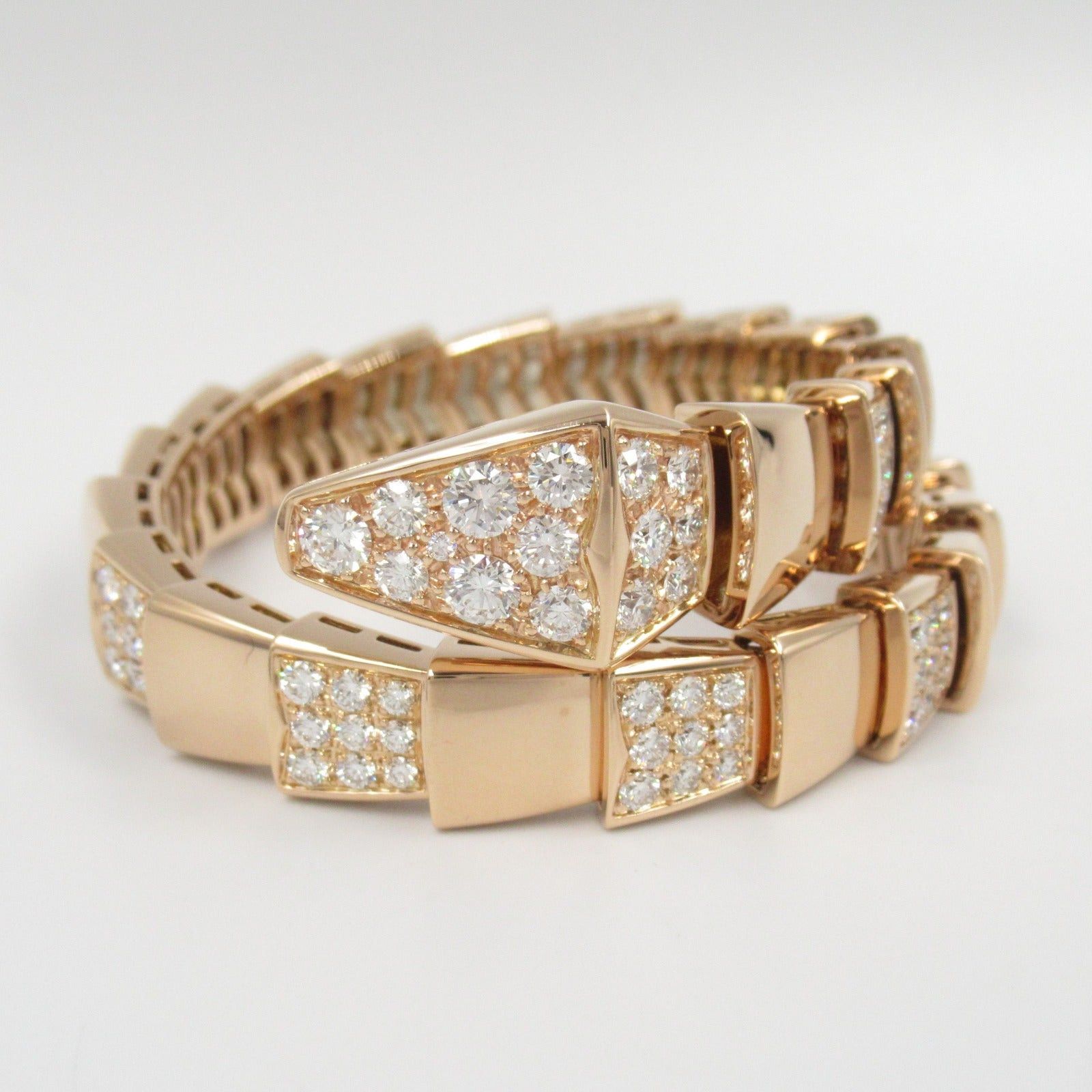 Bvlgari Bvlgari Serpenti Diamond Bracelet K18Pg (Pink Gold) Clear Size ONE SIZE - 5 Thumbnail