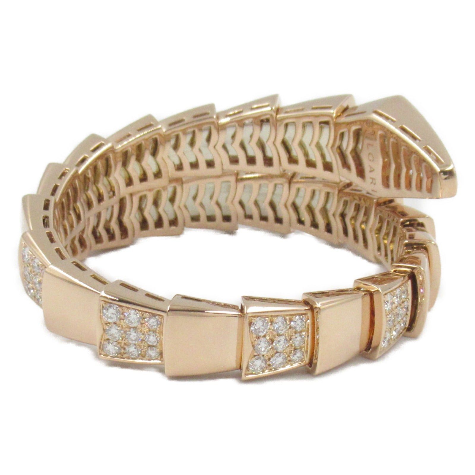 Bvlgari Bvlgari Serpenti Diamond Bracelet K18Pg (Pink Gold) Clear Size ONE SIZE - 2 Thumbnail