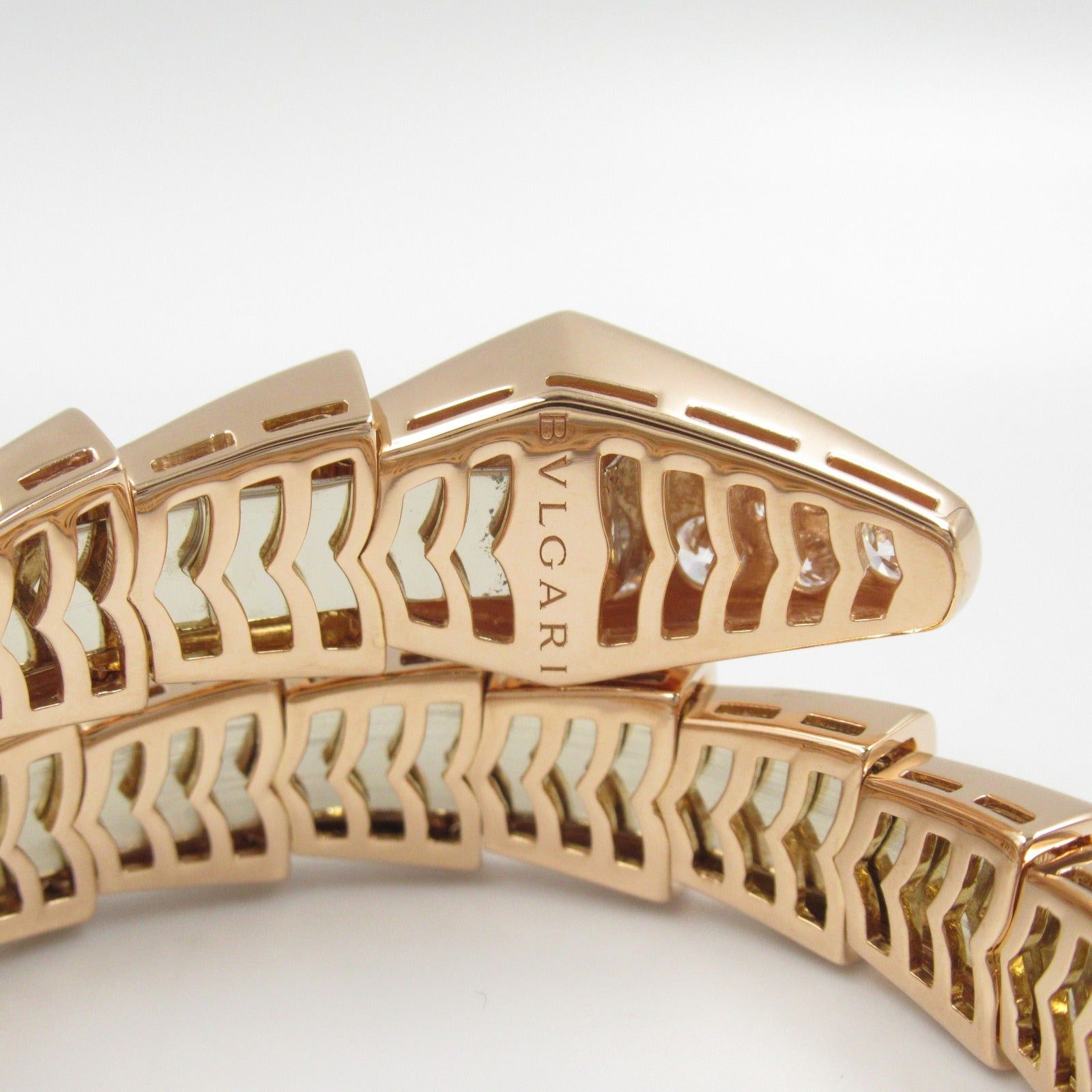 Bvlgari Bvlgari Serpenti Diamond Bracelet K18Pg (Pink Gold) Clear Size ONE SIZE - 3 Thumbnail