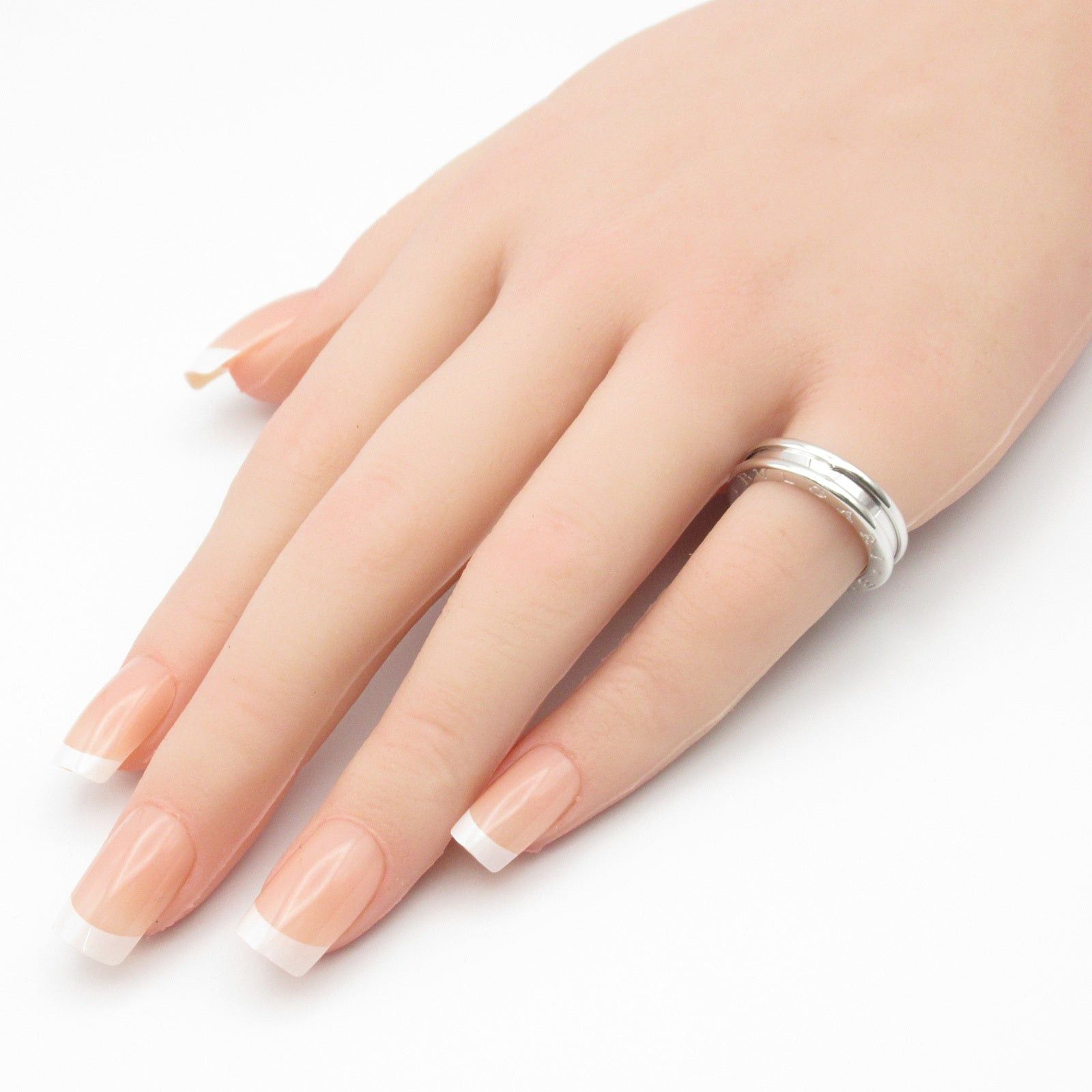 Bvlgari Bvlgari Ring 1Belt K18Wg (White Gold) Silver Size ONE SIZE - 7 Thumbnail