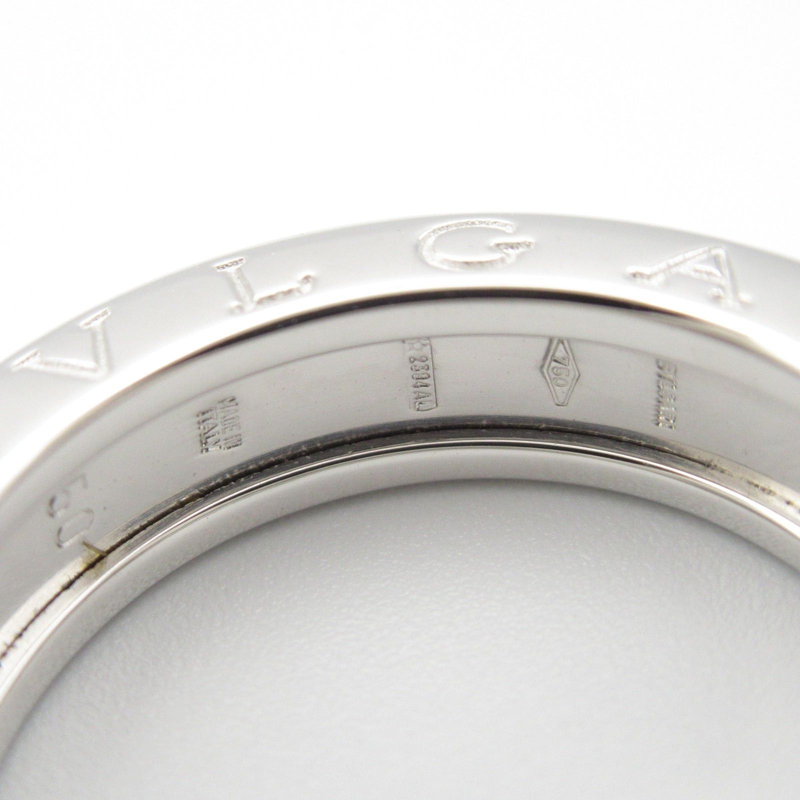 Bvlgari Bvlgari Ring 1Belt K18Wg (White Gold) Silver Size ONE SIZE - 4 Thumbnail