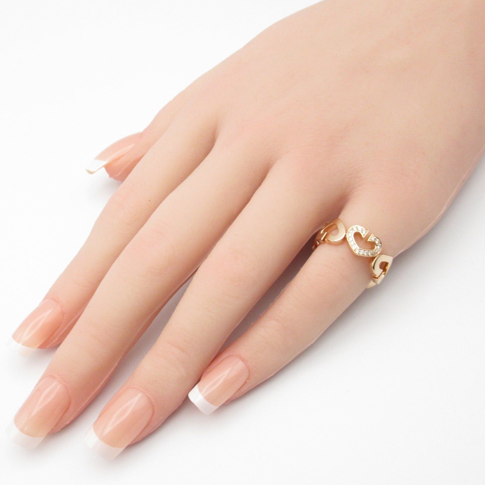 Cartier Cartier C Heart Diamond Ring K18Pg (Pink Gold) Clear Size ONE SIZE - 8 Thumbnail