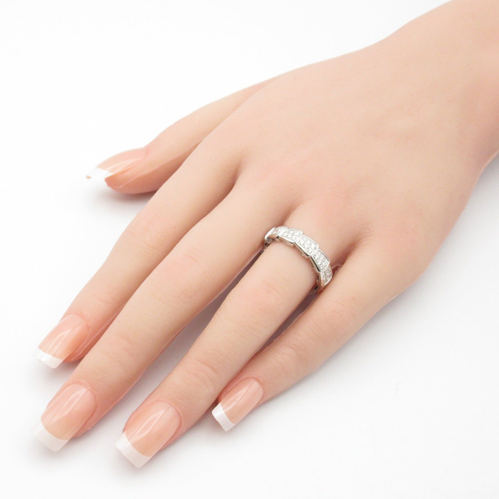 Bvlgari Bvlgari Serpenti Viper Diamond Ring K18Wg (White Gold) Clear Size ONE SIZE - 8 Thumbnail