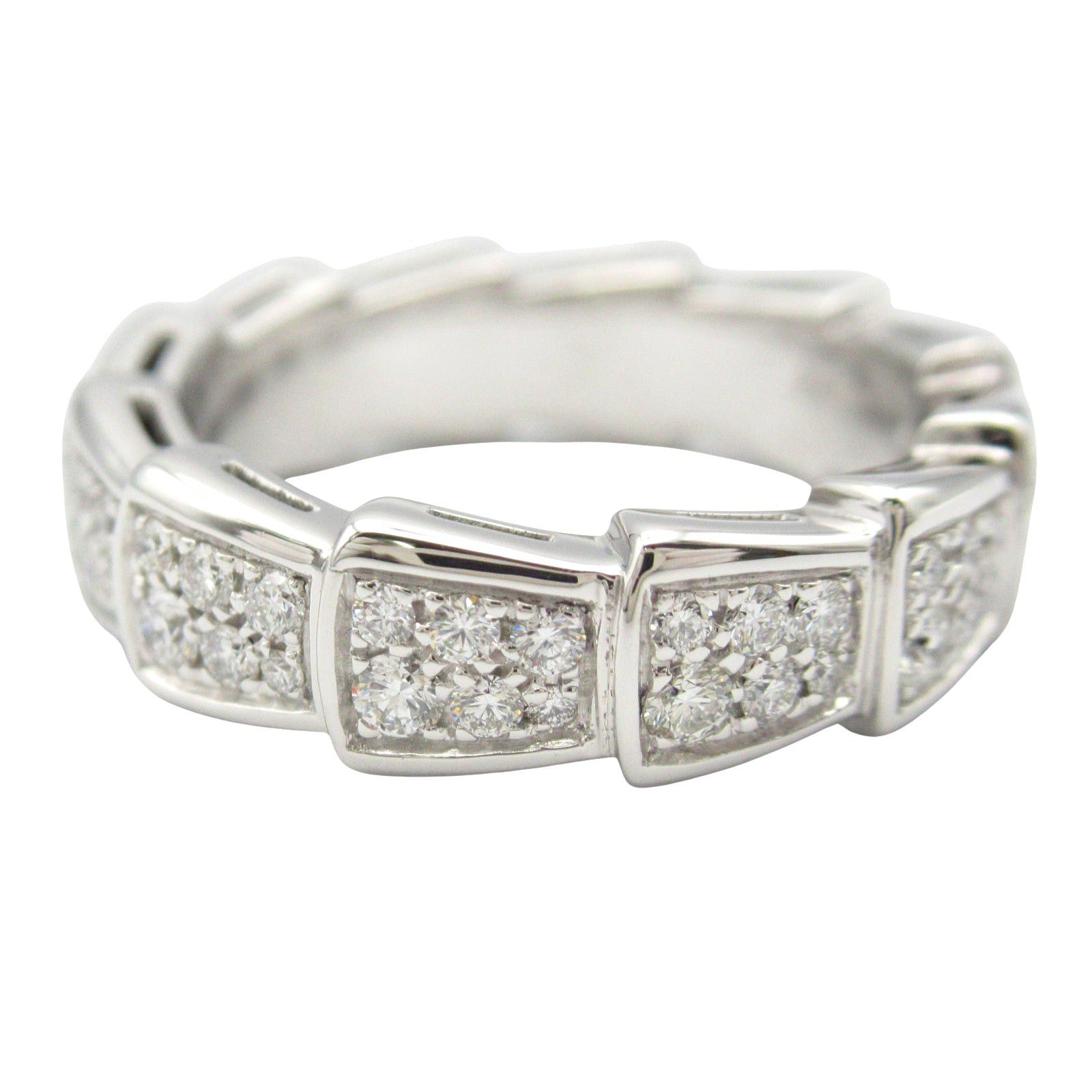 Bvlgari Bvlgari Serpenti Viper Diamond Ring K18Wg (White Gold) Clear Size ONE SIZE - 3 Thumbnail
