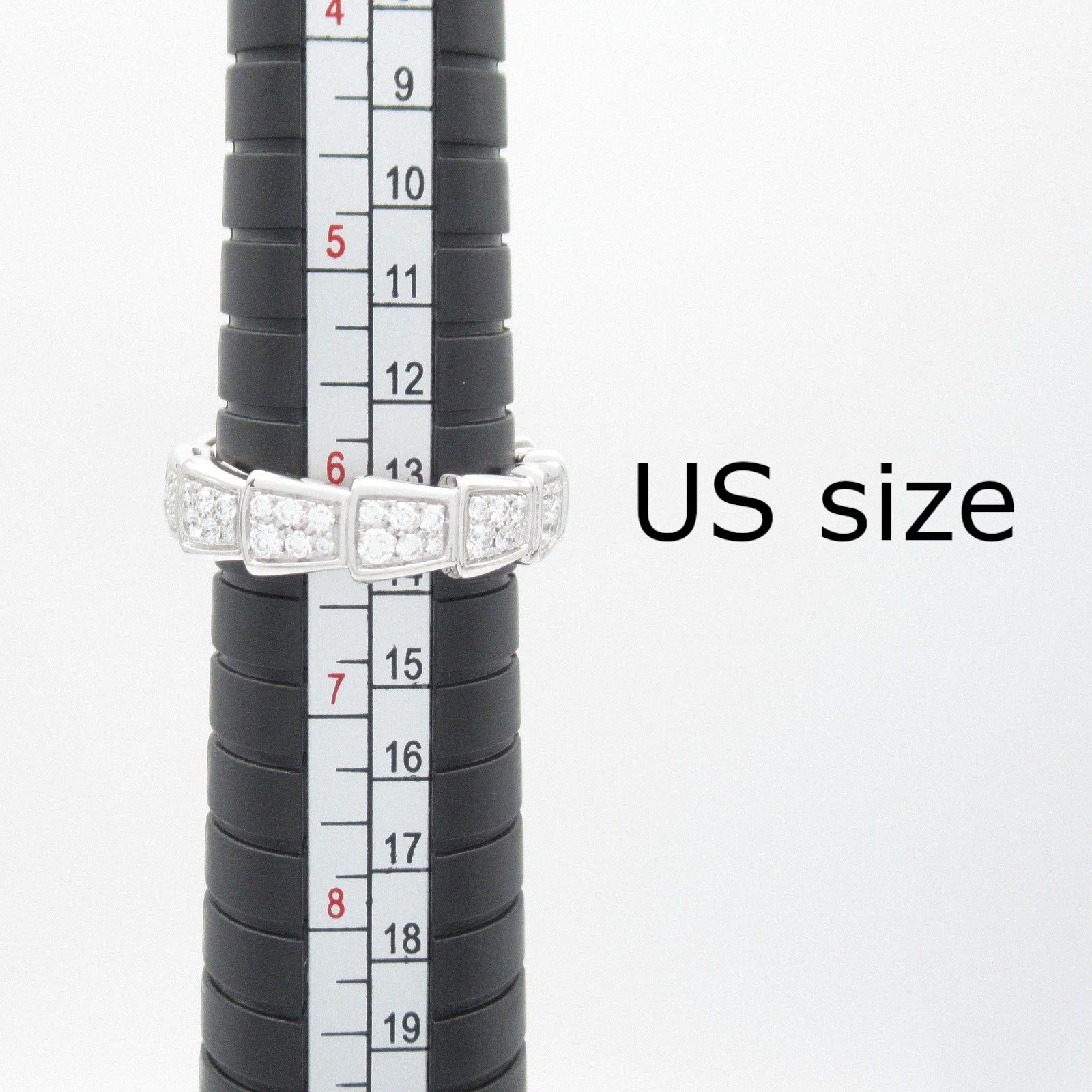 Bvlgari Bvlgari Serpenti Viper Diamond Ring K18Wg (White Gold) Clear Size ONE SIZE - 7 Thumbnail