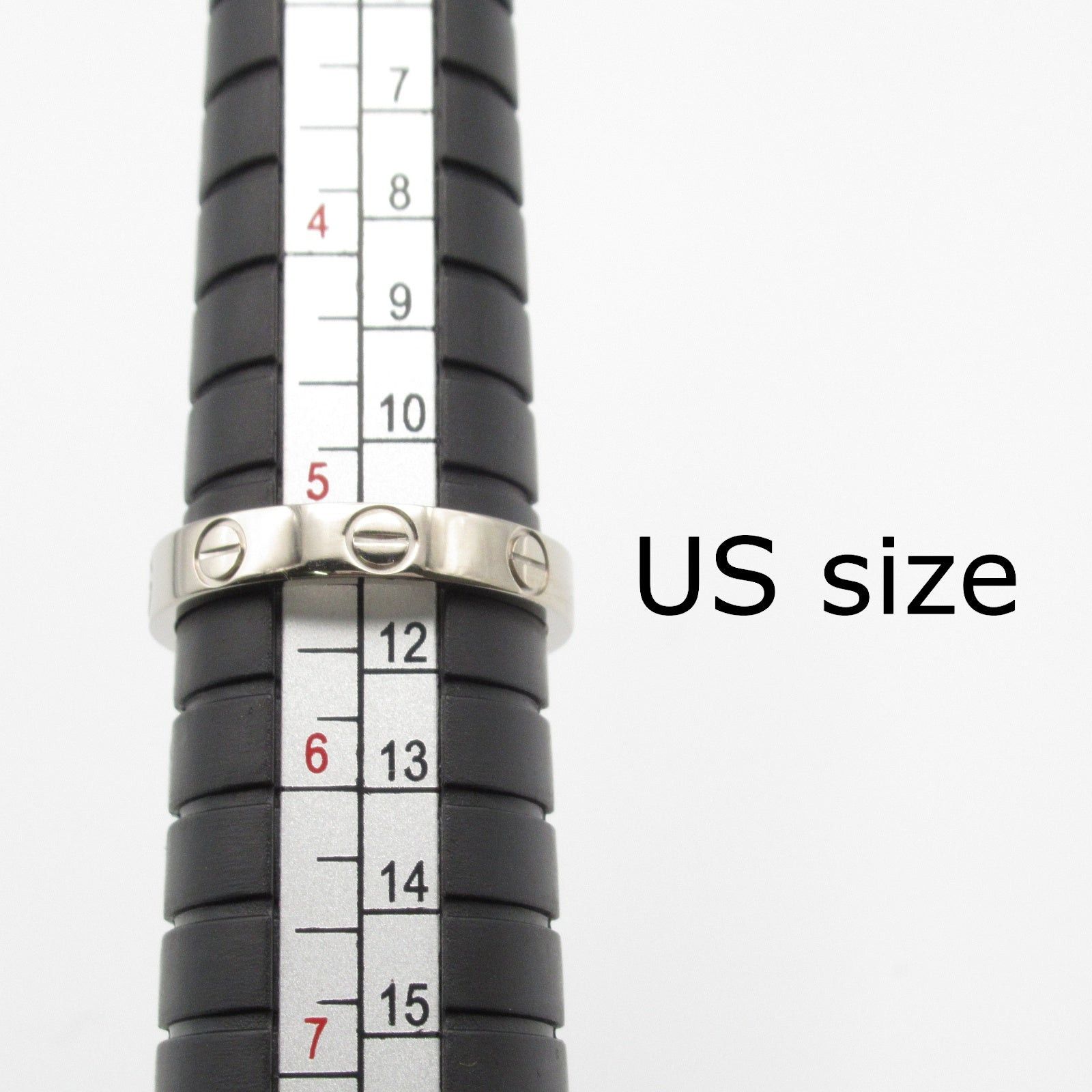 Cartier Cartier Mini Love Ring K18Wg (White Gold) Silver Size ONE SIZE - 6 Thumbnail