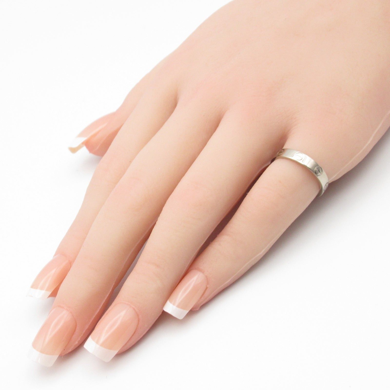 Cartier Cartier Mini Love Ring K18Wg (White Gold) Silver Size ONE SIZE - 7 Thumbnail
