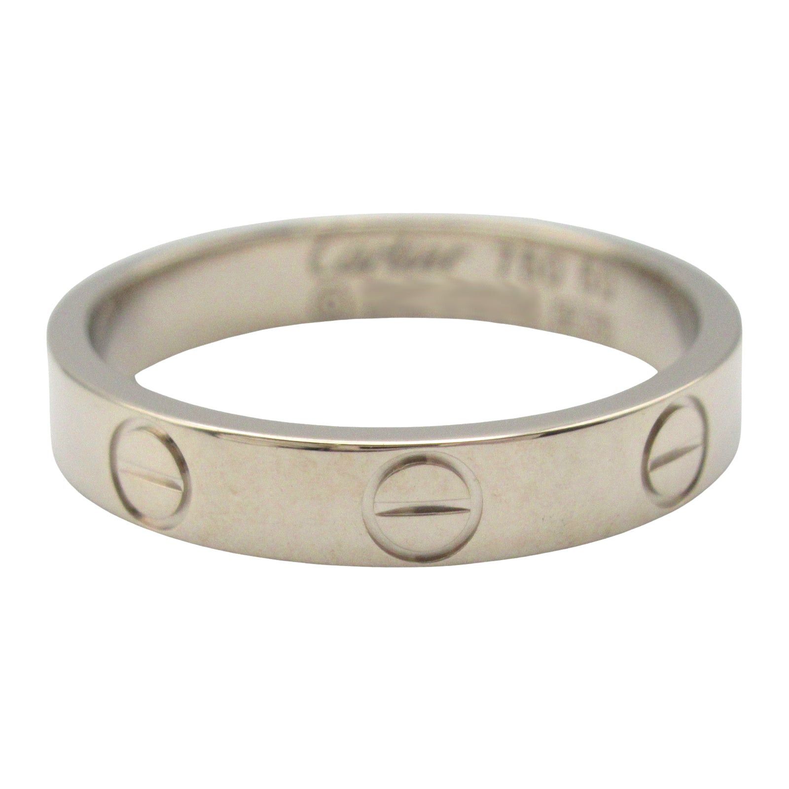 Cartier Cartier Mini Love Ring K18Wg (White Gold) Silver Size ONE SIZE - 2 Thumbnail