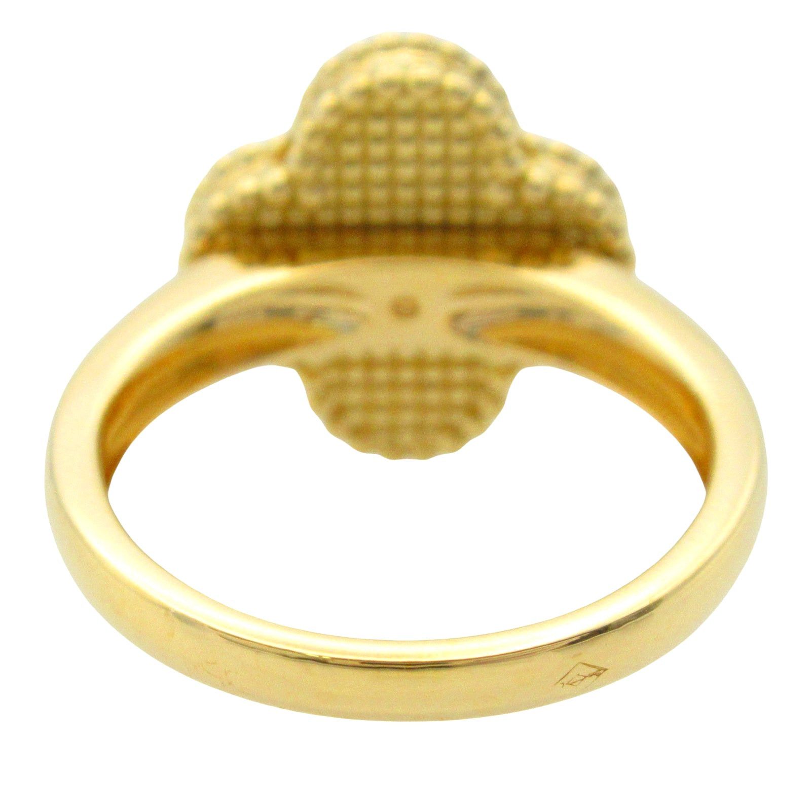 Van Cleef & Arpels Van Cleef Arpels Alhambra Ring Mother Of Pearl 1Pd K18 (Yellow Gold) Diamond White Clear Size ONE SIZE - 3 Thumbnail