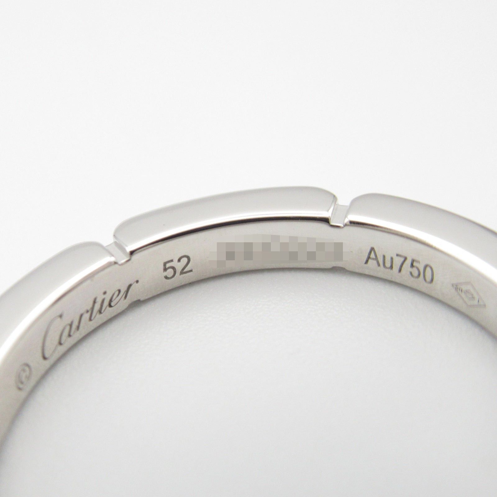 Cartier Cartier Mailon Panthère Ring Half Diamond K18Wg (White Gold) Clear Size ONE SIZE - 4 Thumbnail