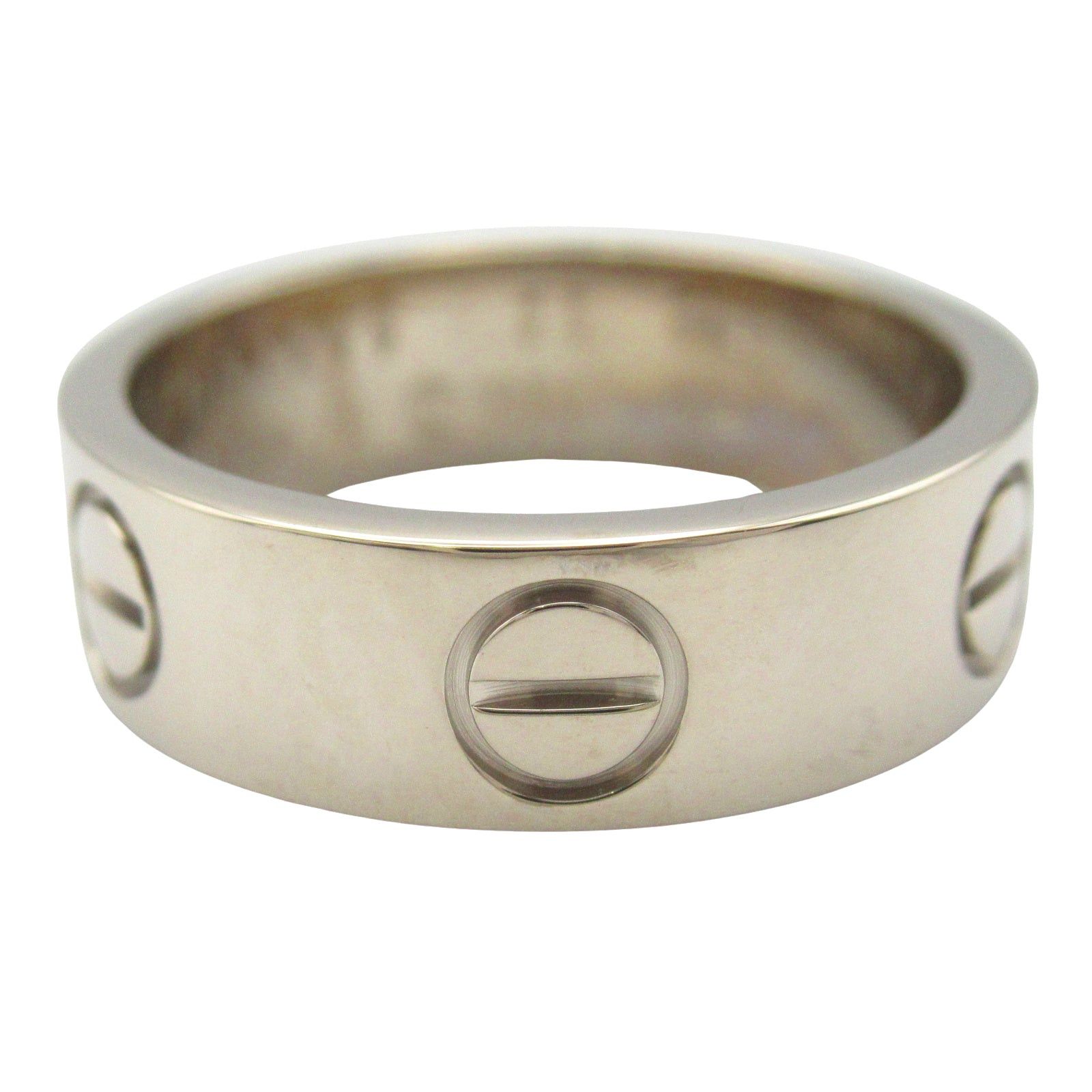 Cartier Cartier Love Ring K18Wg (White Gold) Silver Size ONE SIZE - 2 Thumbnail