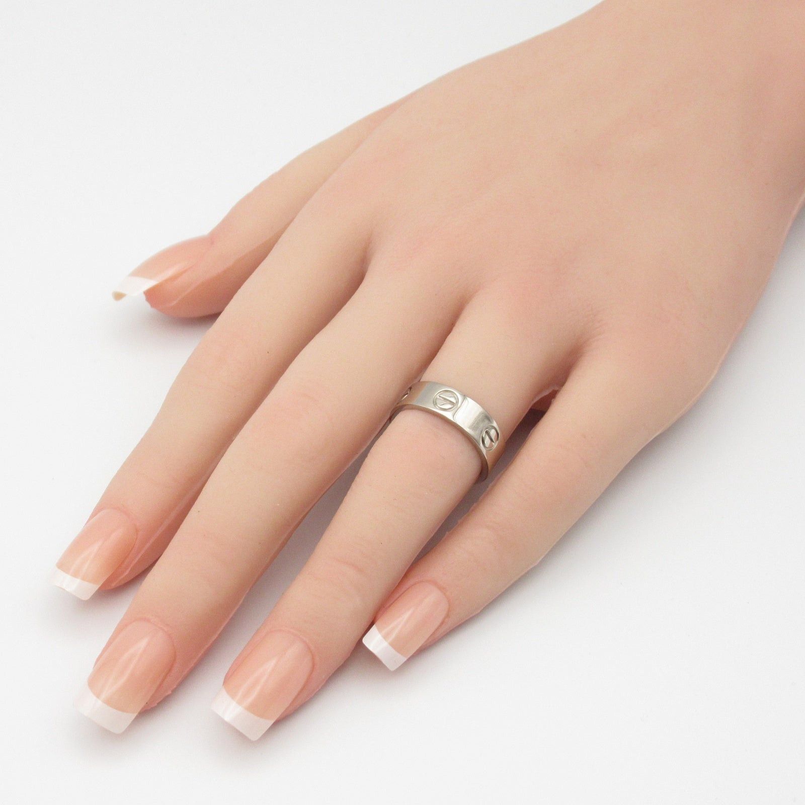 Cartier Cartier Love Ring K18Wg (White Gold) Silver Size ONE SIZE - 8 Thumbnail