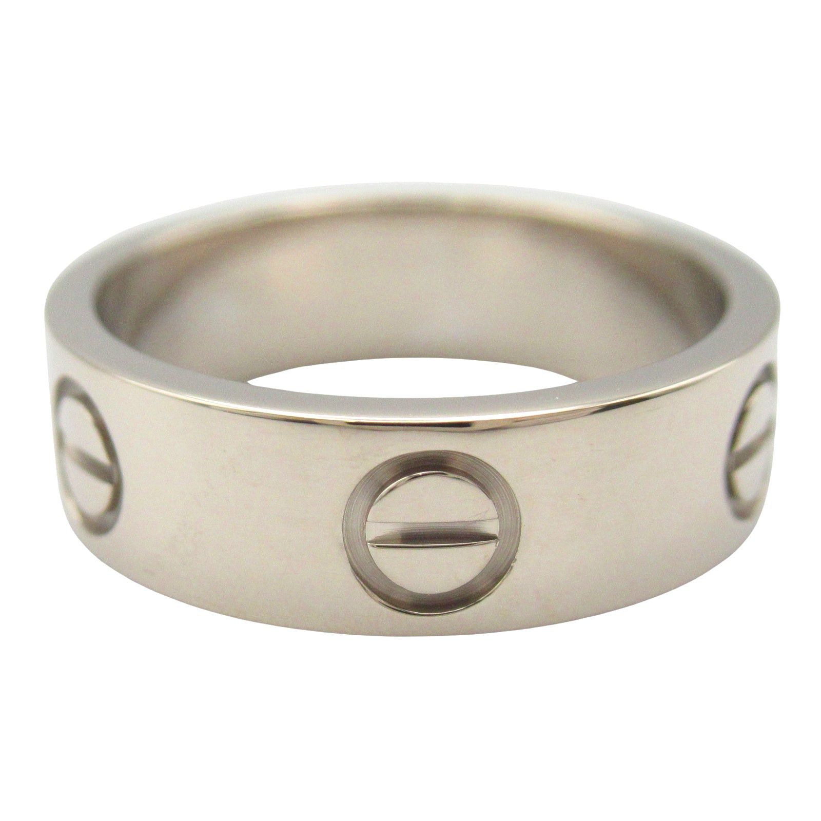 Cartier Cartier Love Ring K18Wg (White Gold) Silver Size ONE SIZE - 3 Thumbnail