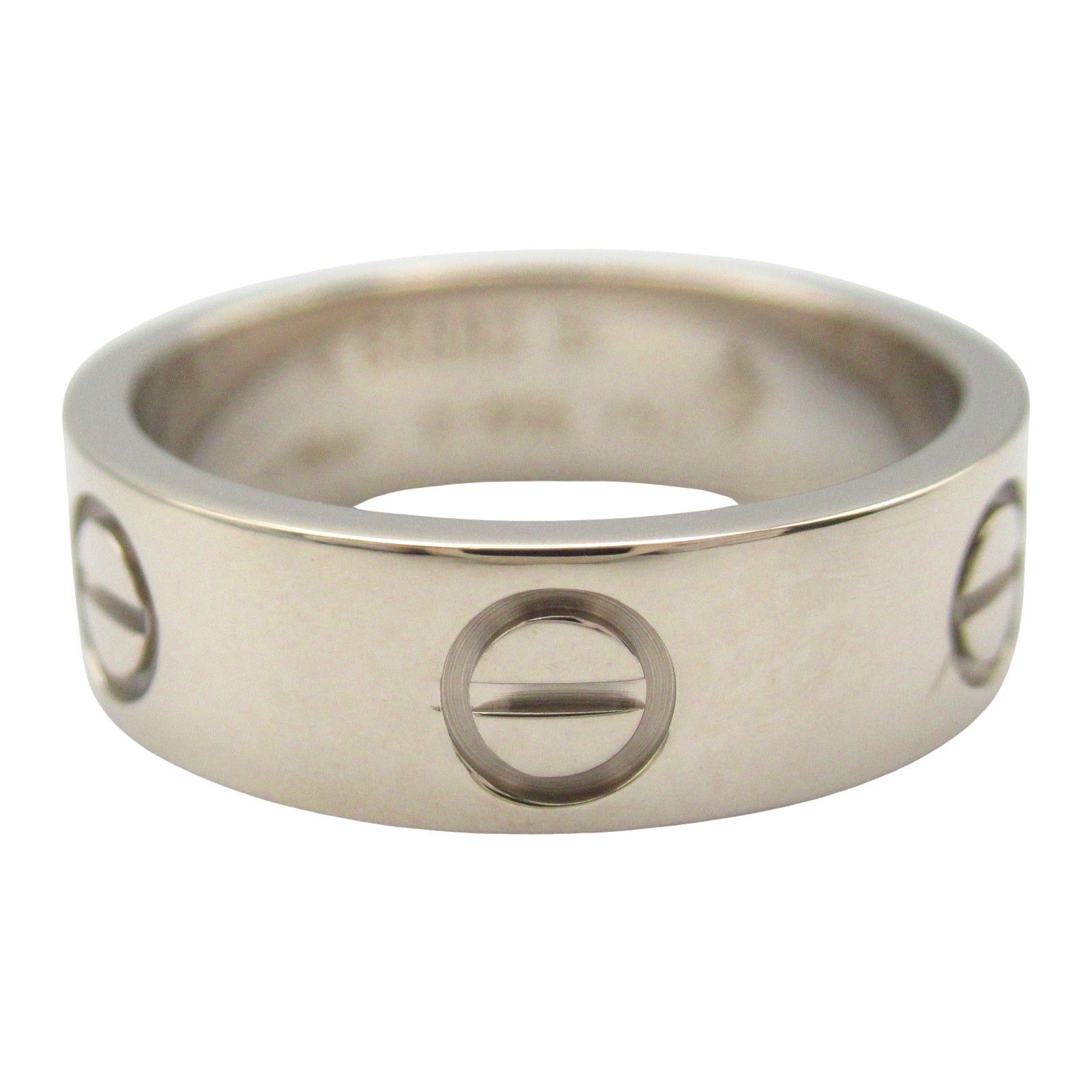 Cartier Cartier Love Ring K18Wg (White Gold) Silver Size ONE SIZE - 2 Thumbnail