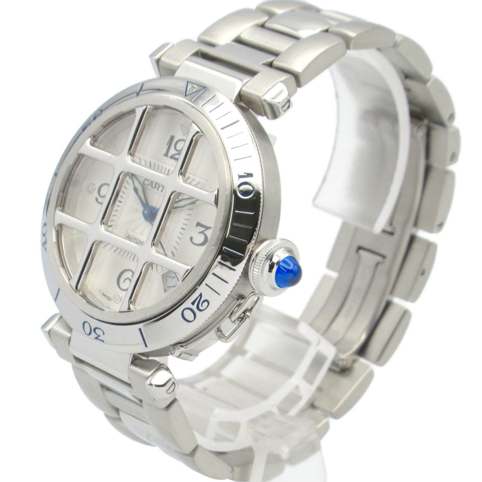 Cartier Cartier Pasha Grid Mens Watch Automatic Winding Stainless Steel Silver Size ONE SIZE - 2 Thumbnail