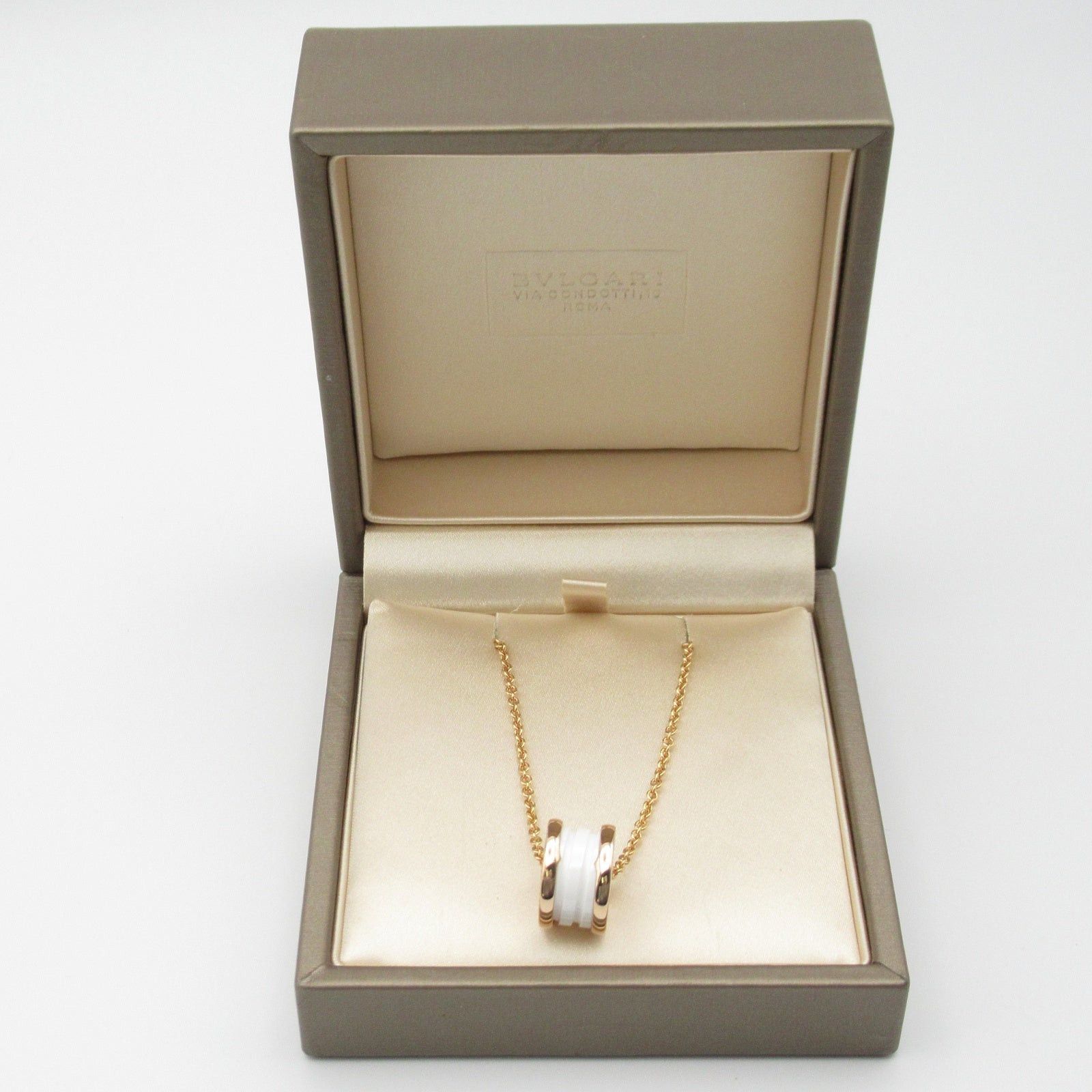 Bvlgari Bvlgari Necklace Ceramic K18Pg (Pink Gold) White Size ONE SIZE - 10 Thumbnail
