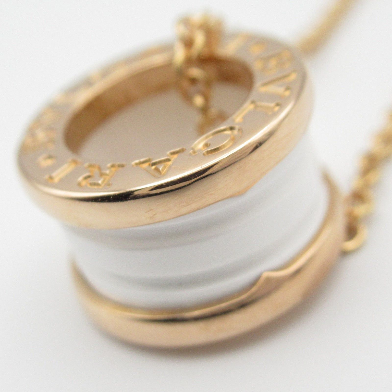 Bvlgari Bvlgari Necklace Ceramic K18Pg (Pink Gold) White Size ONE SIZE - 4 Thumbnail