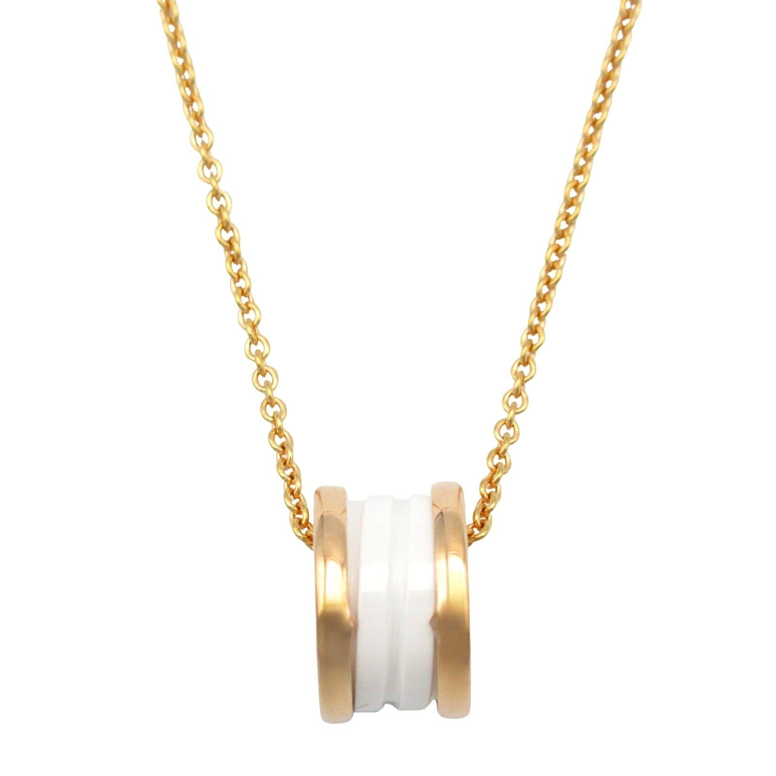 Bvlgari Bvlgari Necklace Ceramic K18Pg (Pink Gold) White Size ONE SIZE - 2 Thumbnail