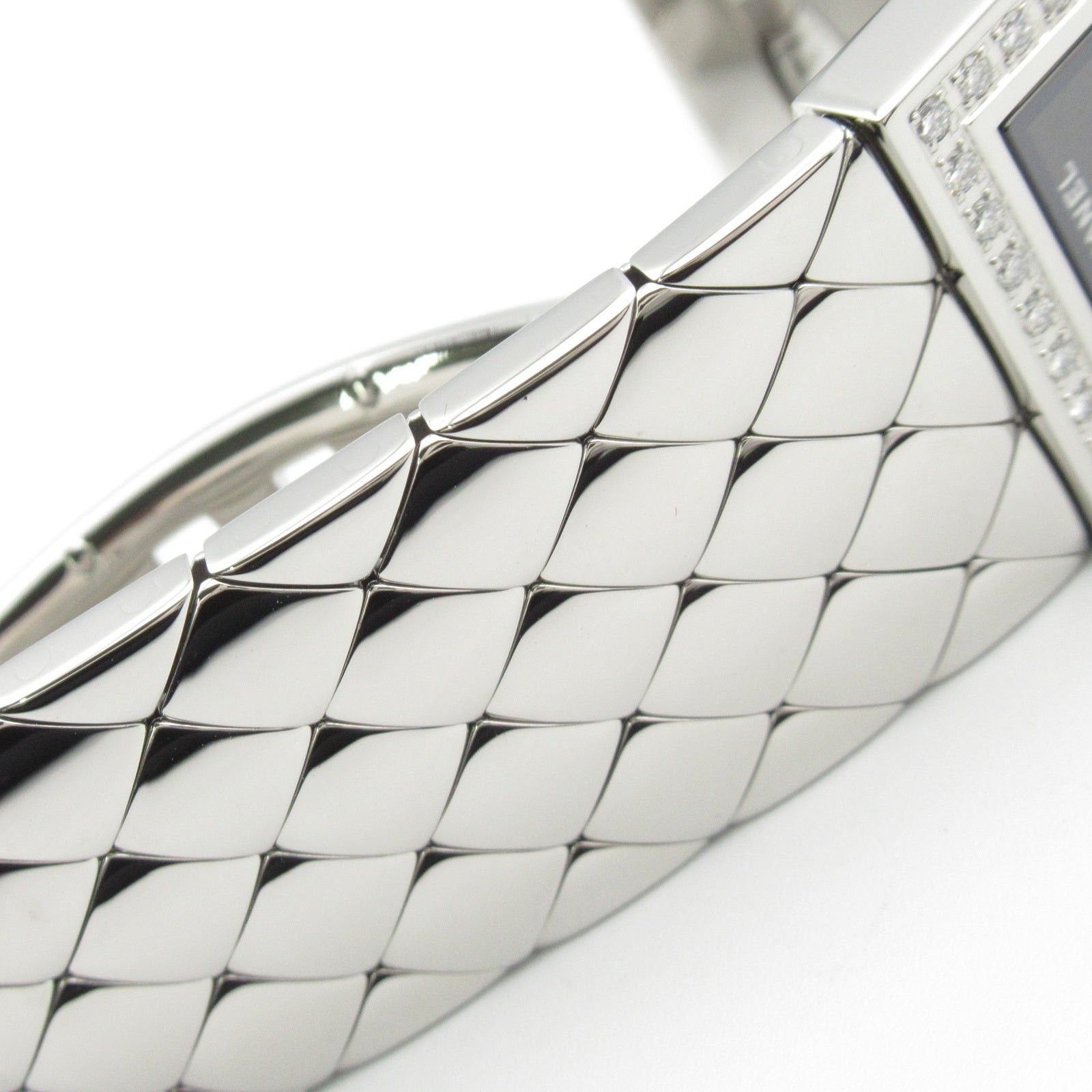 Chanel Chanel Matelasse Bezel Diamond Women Watch Quartz Stainless Steel Black Size ONE SIZE - 16 Thumbnail