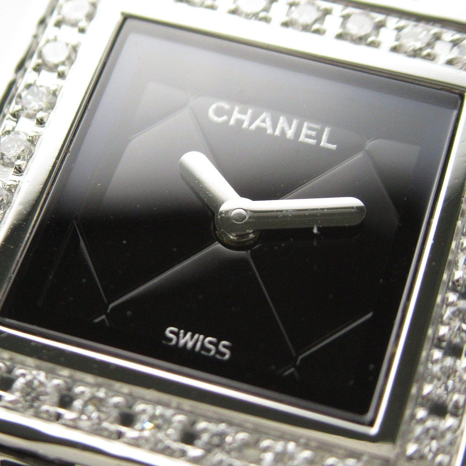 Chanel Chanel Matelasse Bezel Diamond Women Watch Quartz Stainless Steel Black Size ONE SIZE - 10 Thumbnail