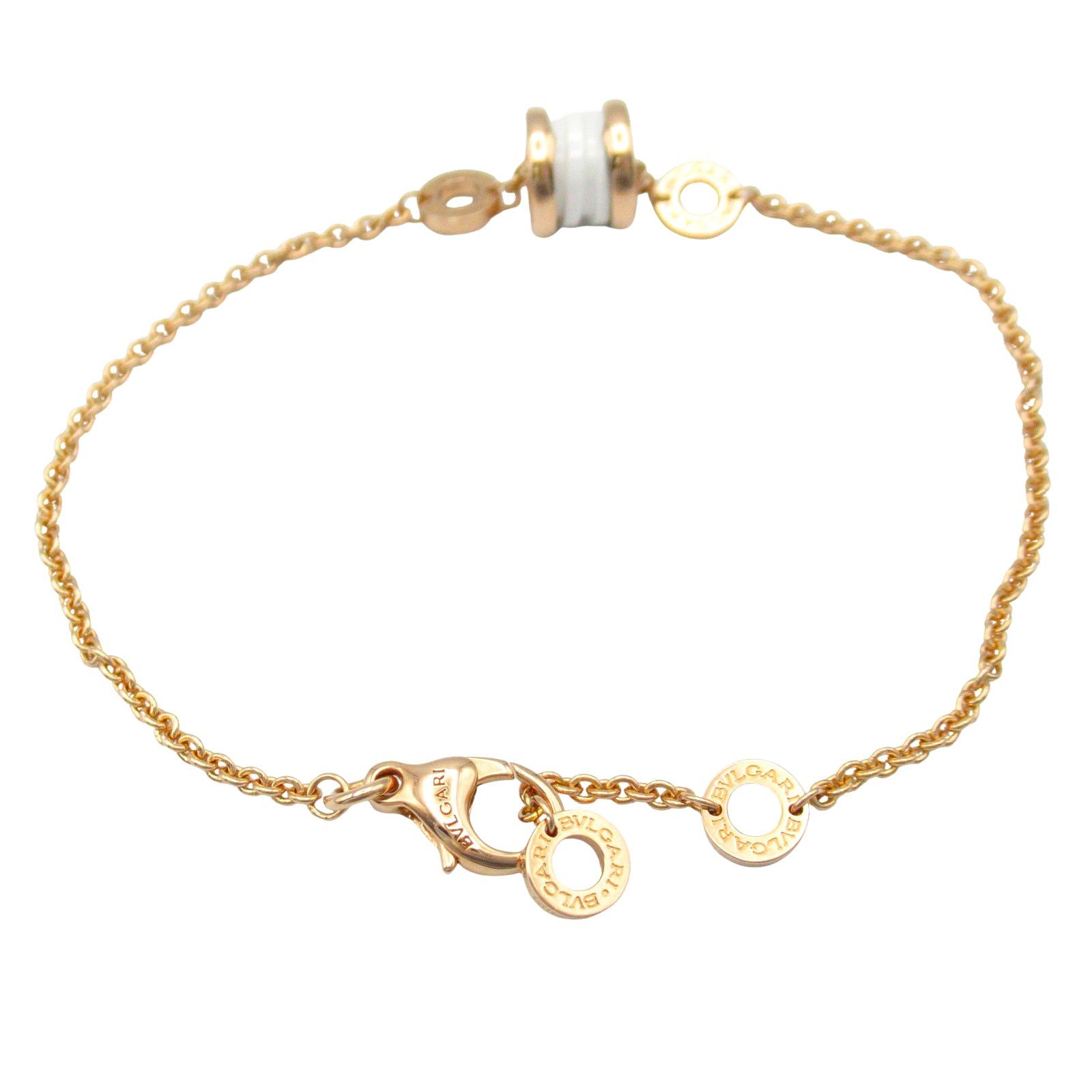 Bvlgari Bvlgari Bracelet Ceramic K18Pg (Pink Gold) White Size ONE SIZE - 2 Thumbnail