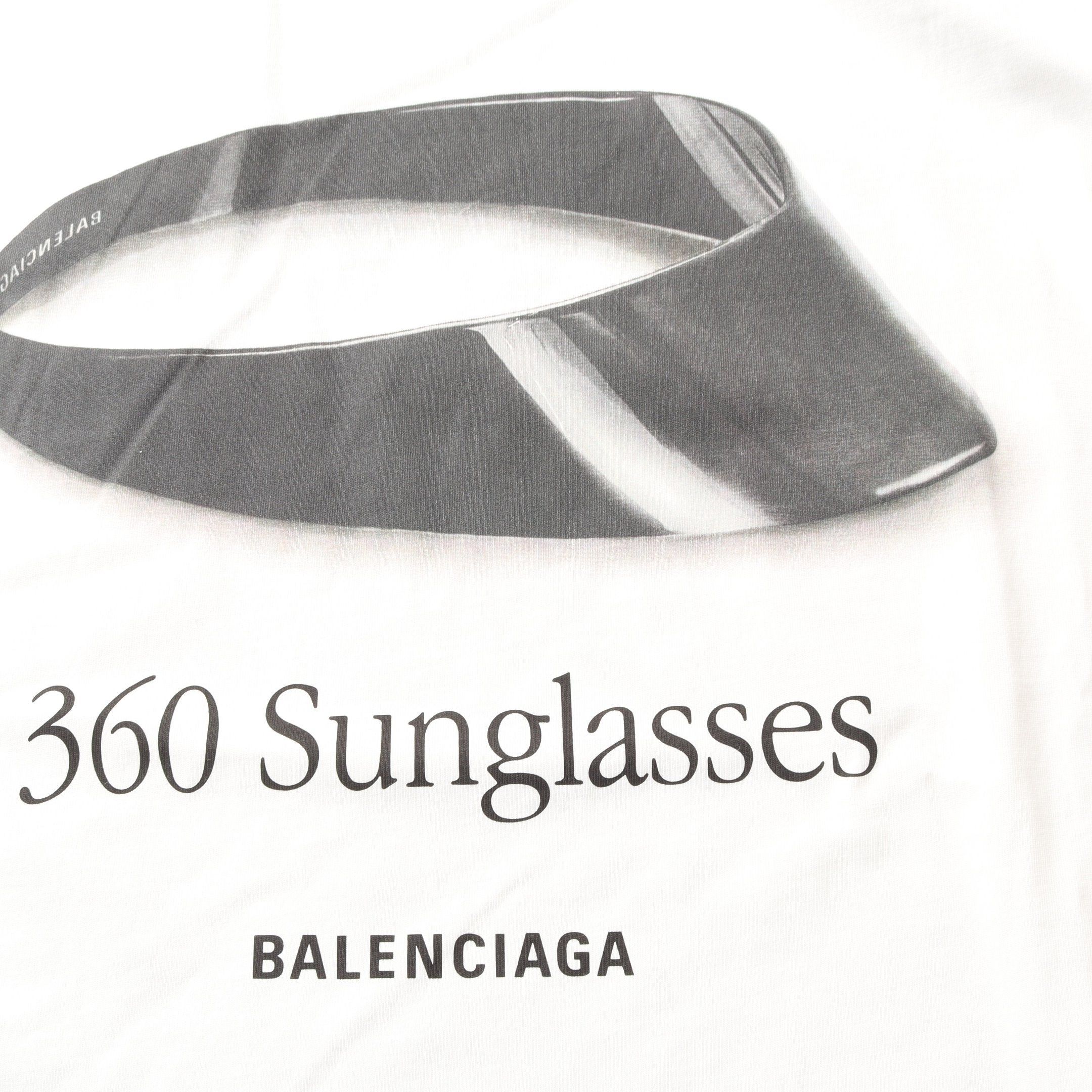 Balenciaga Balenciaga 360 Sumglasses Print T-Shirt Crew Neck Cotton Light Gray Size ONE SIZE - 6 Thumbnail