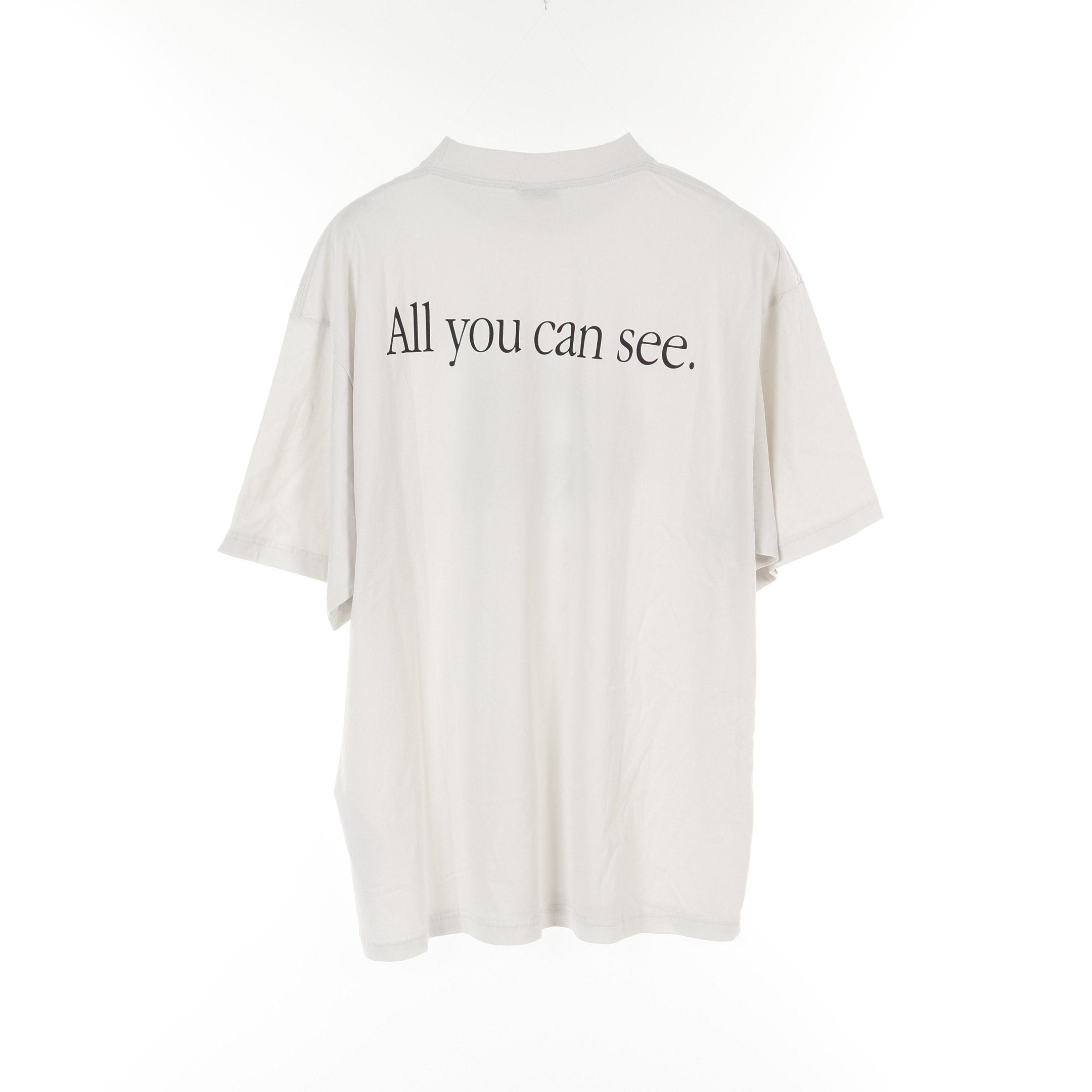 Balenciaga Balenciaga 360 Sumglasses Print T-Shirt Crew Neck Cotton Light Gray Size ONE SIZE - 2 Thumbnail
