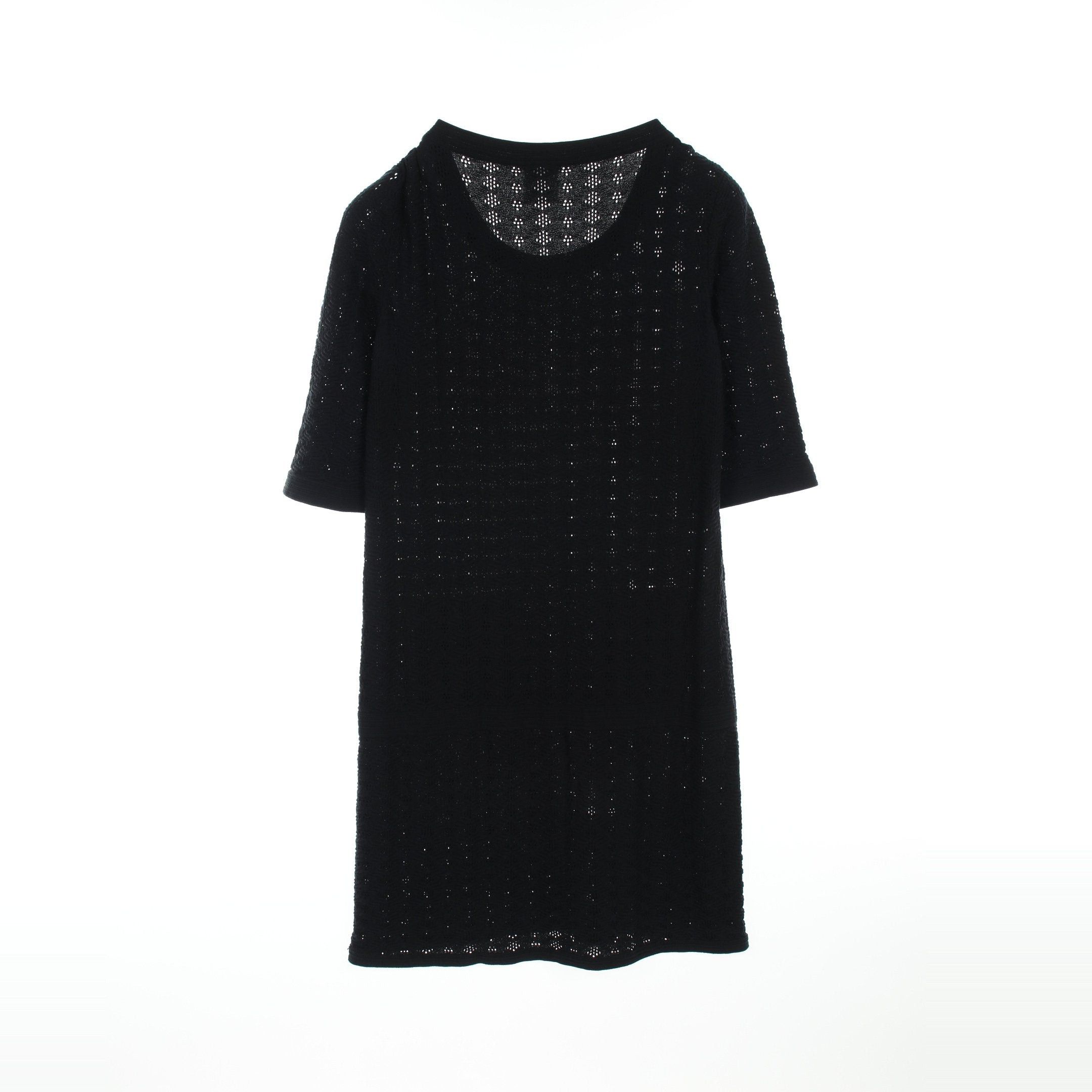 Chanel Chanel Cocomark Button One Piece All-Over Pattern Cotton Black Size ONE SIZE - 2 Thumbnail