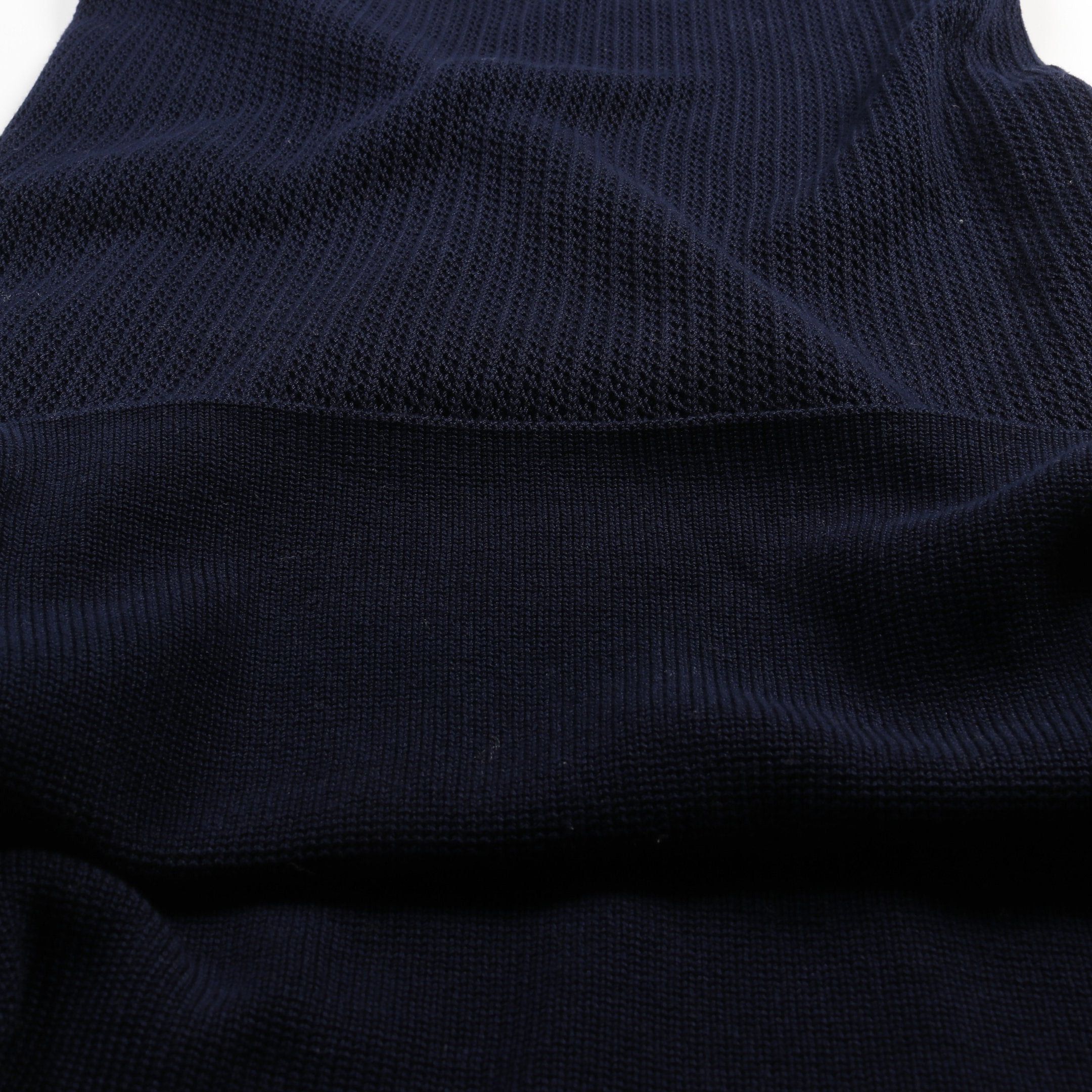 Chanel Chanel Coco Mark Knit Dress Cotton Dark Navy Black White Size ONE SIZE - 6 Thumbnail