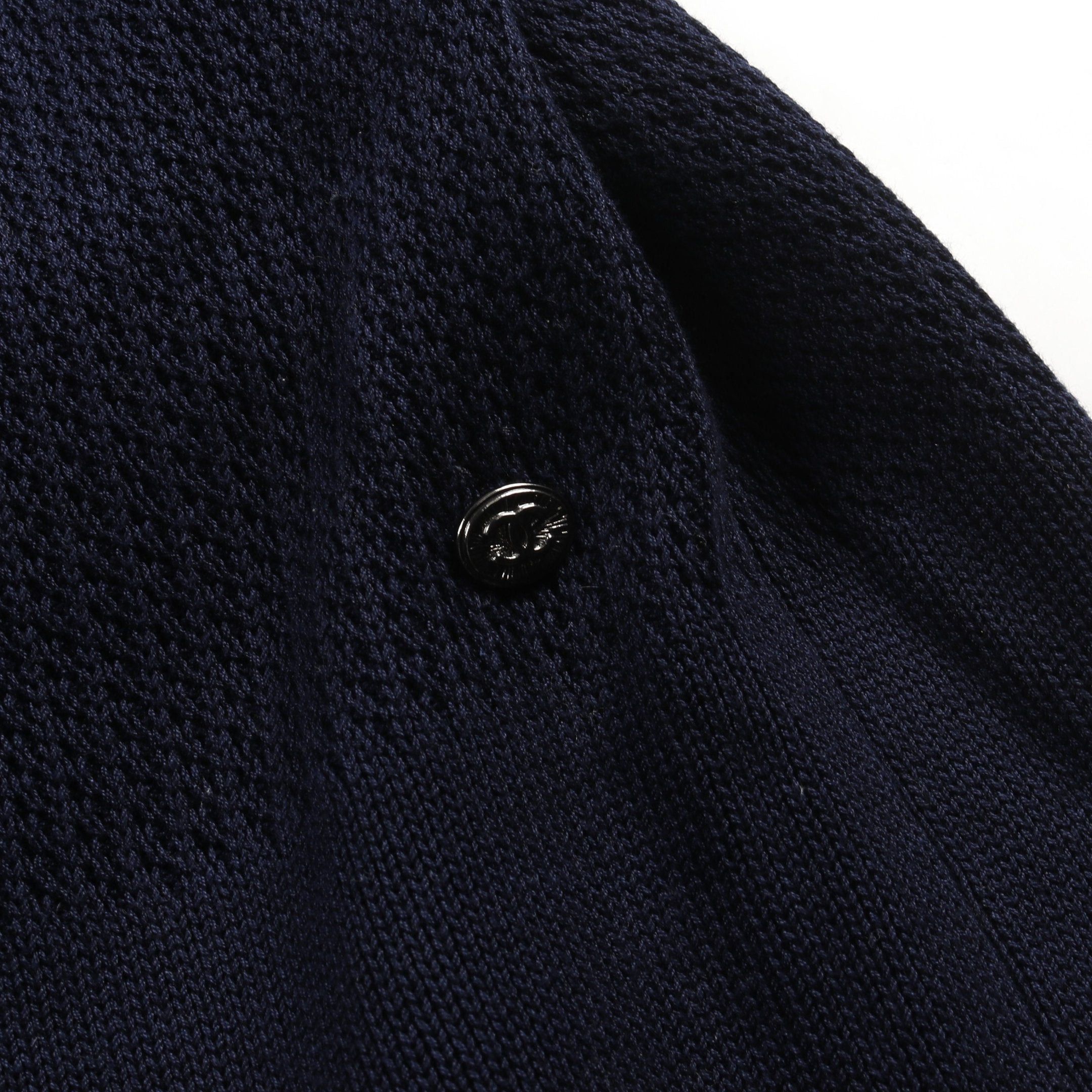Chanel Chanel Coco Mark Knit Dress Cotton Dark Navy Black White Size ONE SIZE - 10 Thumbnail