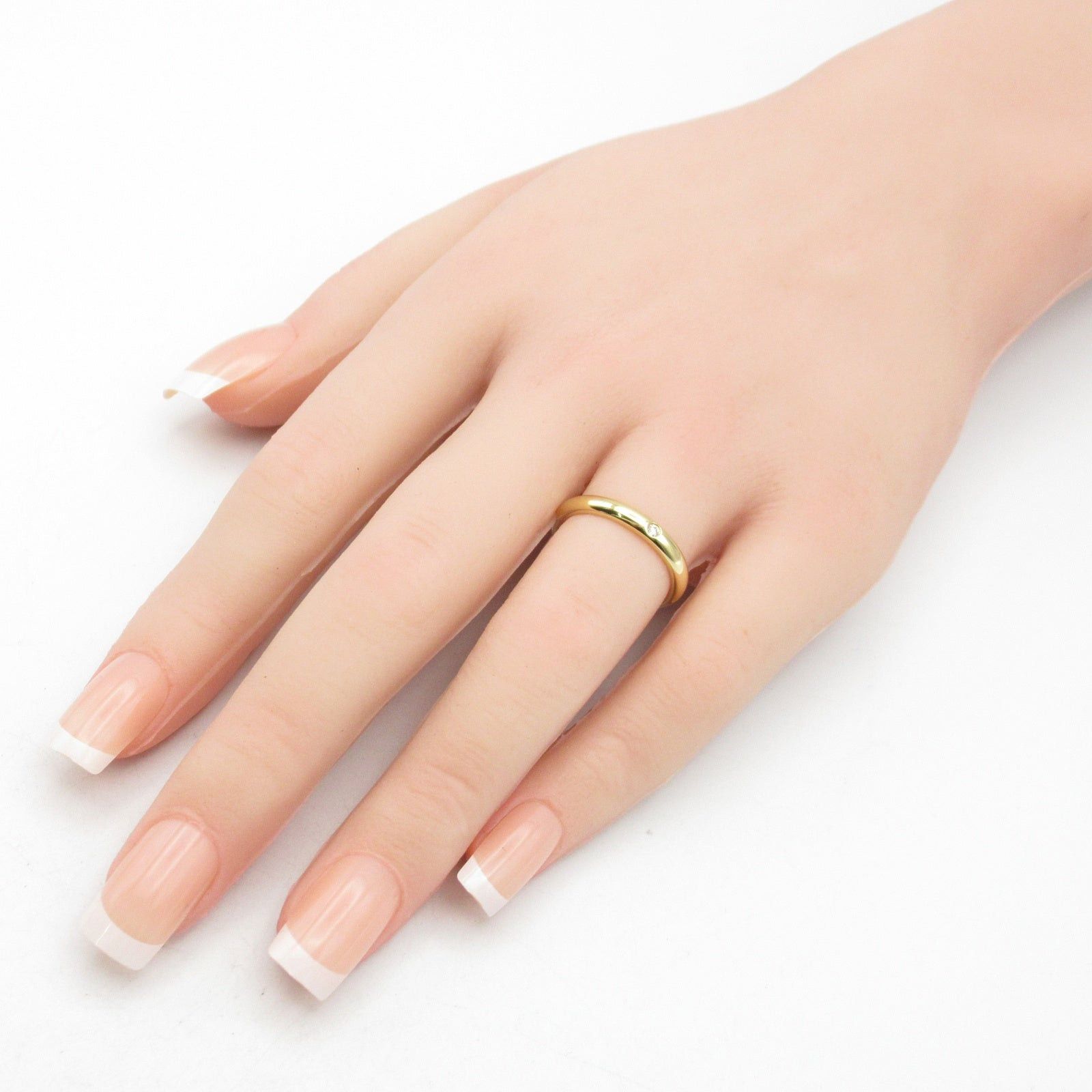 Tiffany & Co. Tiffany Co Stacking Band 1Pd Ring K18 (Yellow Gold) Diamond Clear Size ONE SIZE - 8 Thumbnail