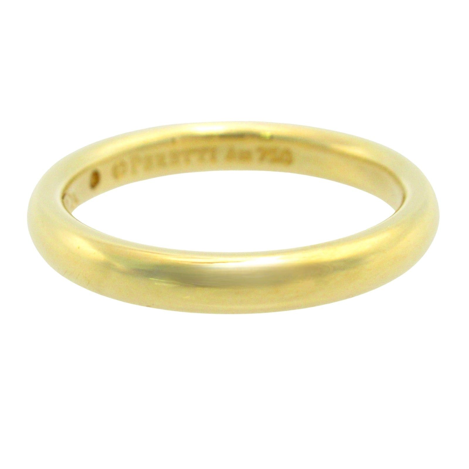 Tiffany & Co. Tiffany Co Stacking Band 1Pd Ring K18 (Yellow Gold) Diamond Clear Size ONE SIZE - 3 Thumbnail