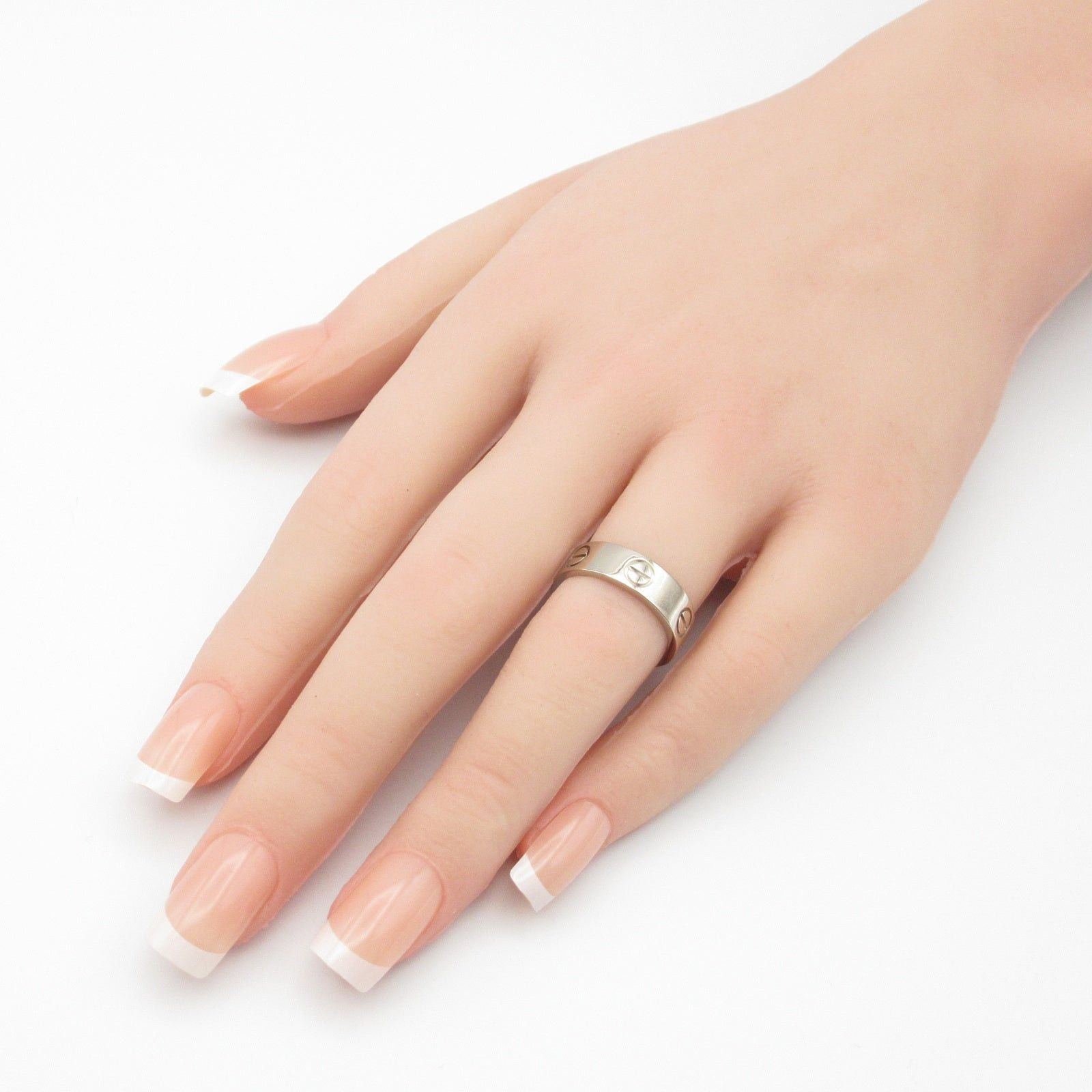Cartier Cartier Love Ring K18Wg (White Gold) Silver Size ONE SIZE - 8 Thumbnail