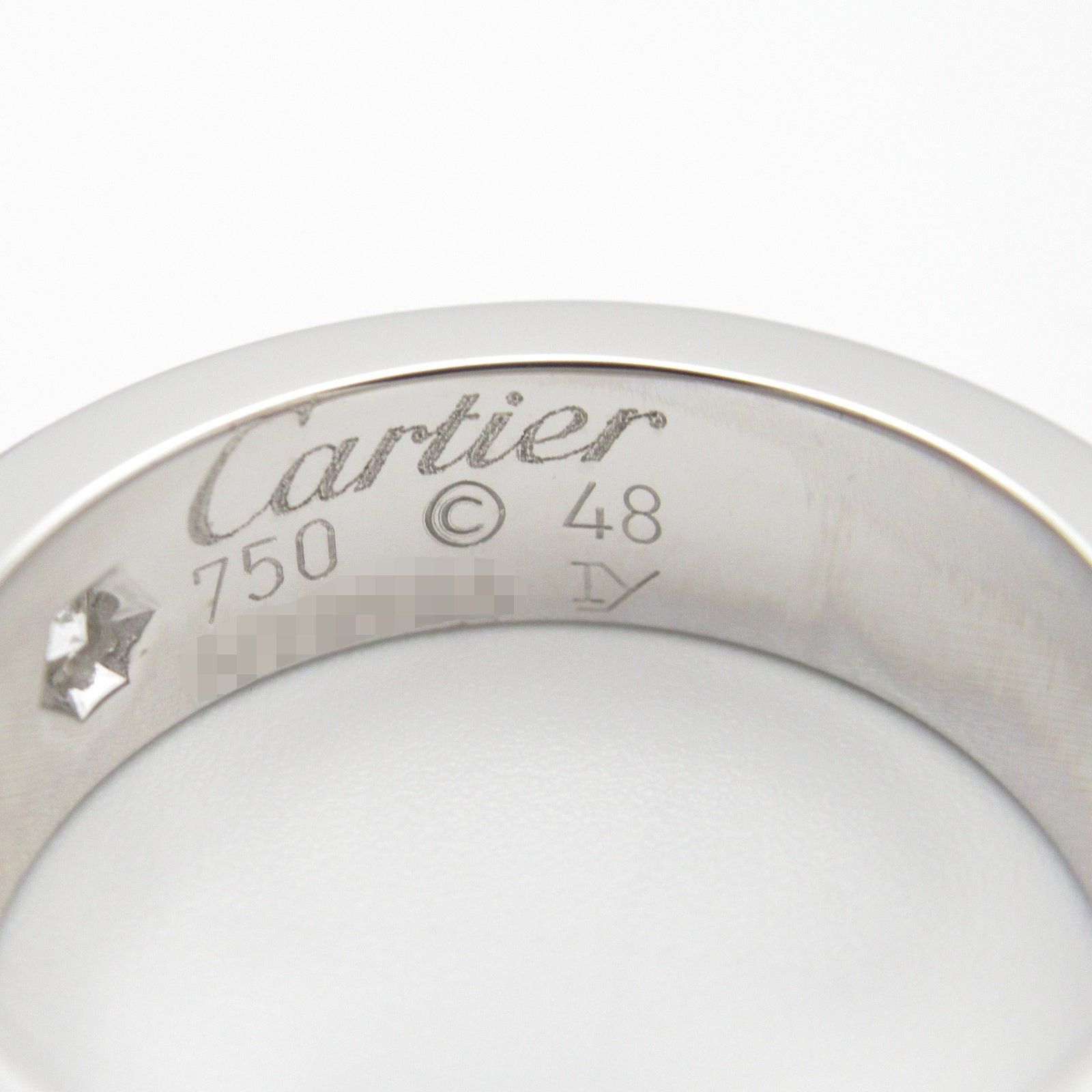 Cartier Cartier Love Ring 1Pd K18Wg (White Gold) Diamond Clear Size ONE SIZE - 4 Thumbnail