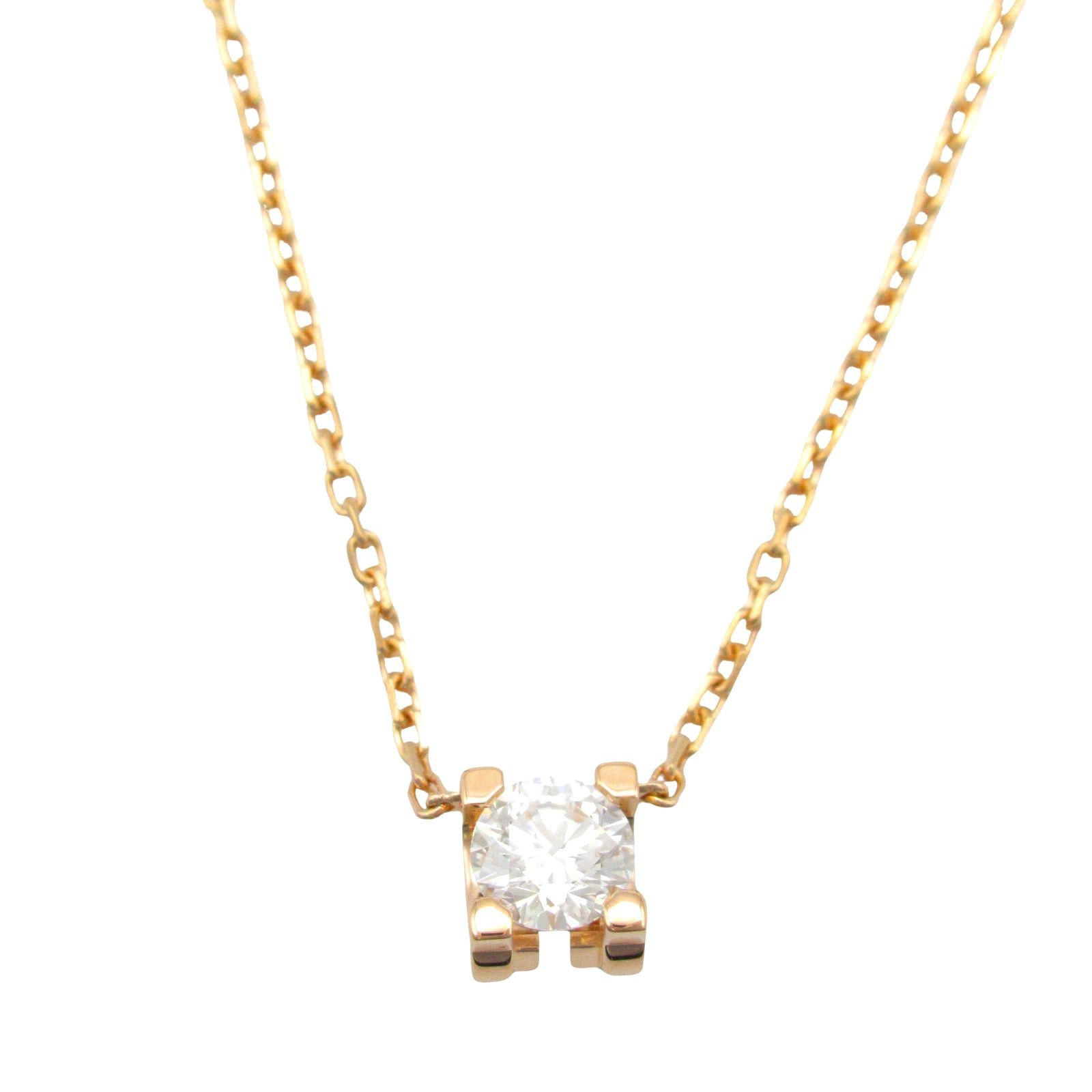 Cartier C-Do Cartier Diamond Necklace K18Pg (Pink Gold) Clear